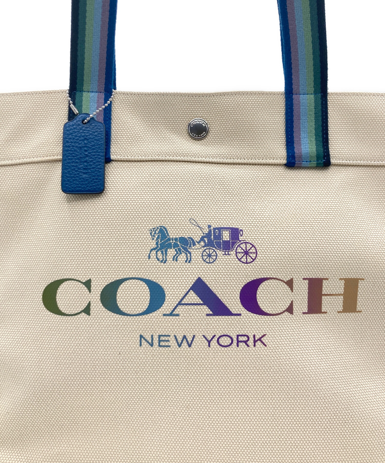 中古・古着通販】COACH (コーチ) COACH キャンバス トートバッグ 中古・古着通販】COACH (コーチ) COACH キャンバス トートバッグ