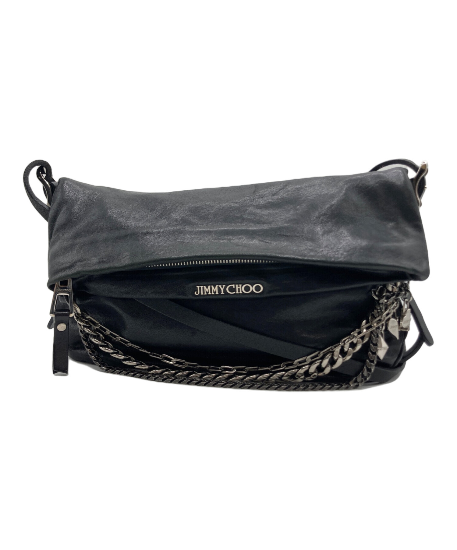 新品未使用JIMMY CHOO ジミーチュウ　チェーンショルダーバッグ 中古・古着通販】JIMMY CHOO (ジミーチュウ) チェーンショルダーバッグ