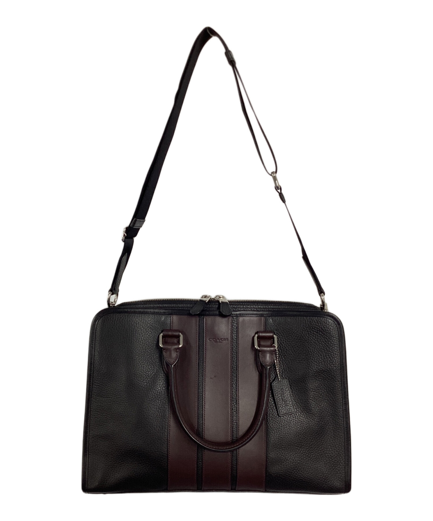 【人気商品中古】COACH ブラック レザー ビジネスバッグ 人気商品中古】COACH ブラック レザー ビジネスバッグ COACH ブラック