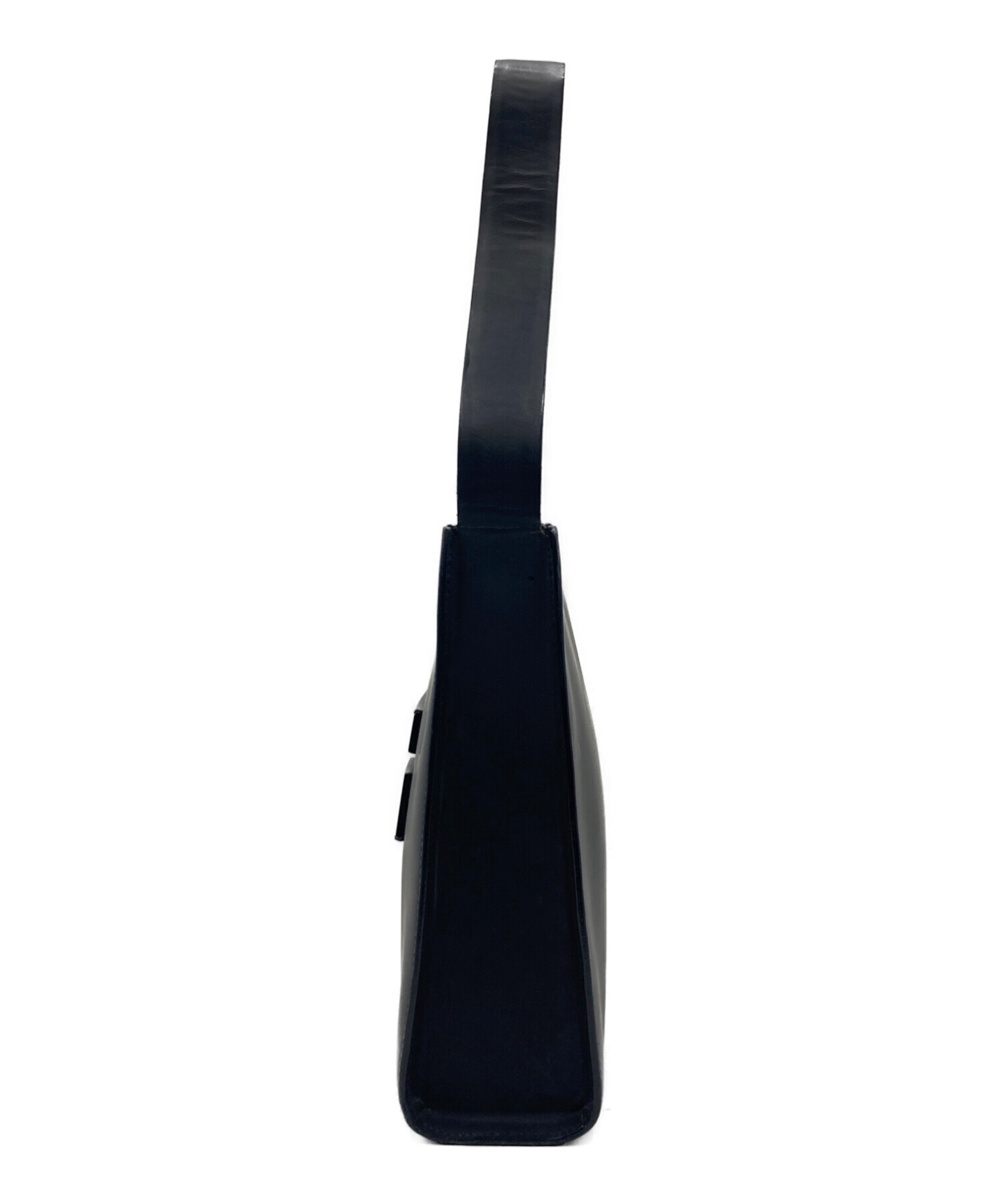 中古・古着通販】GUCCI (グッチ) Gロゴ ワンショルダーバッグ ブラック 