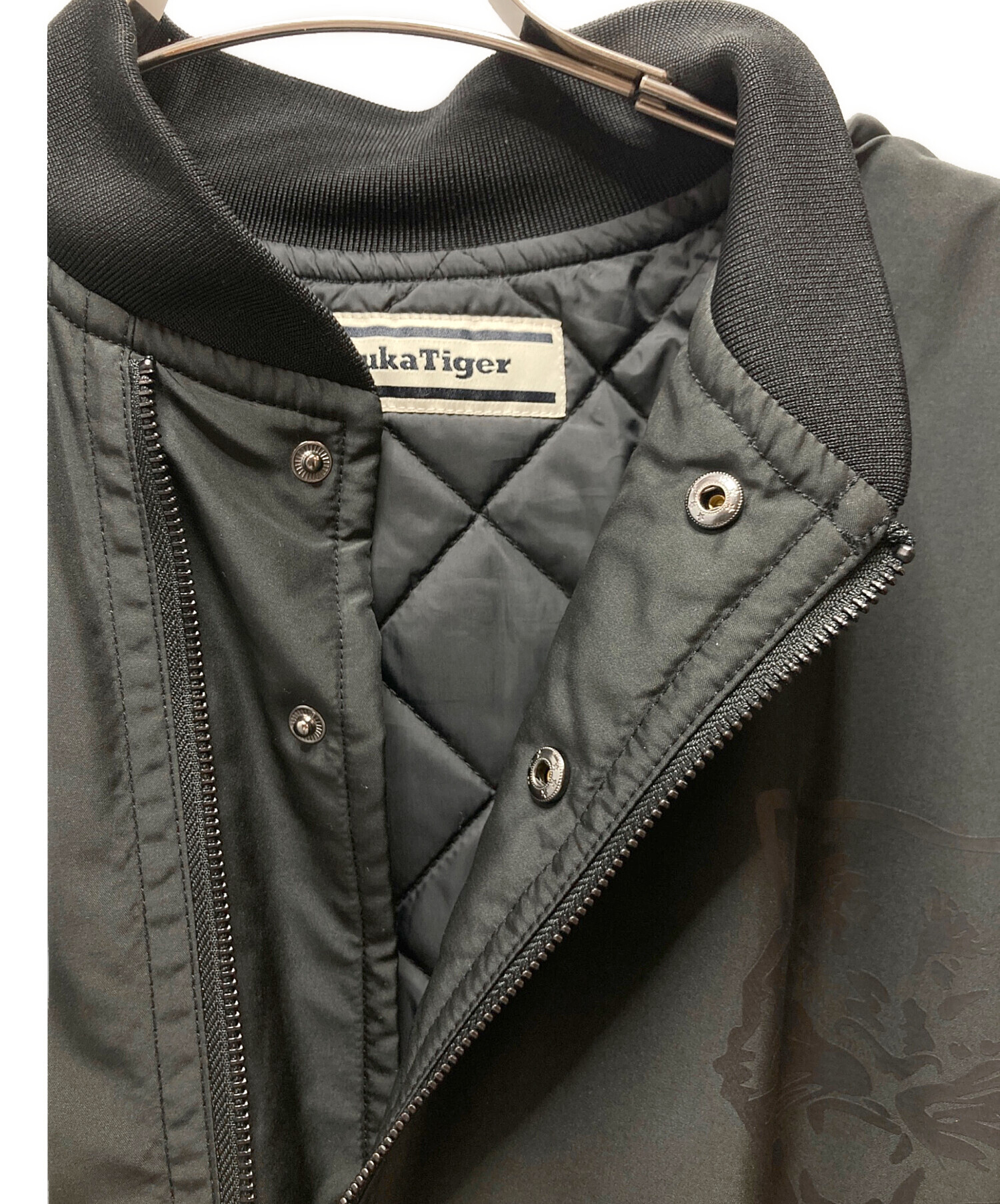 OnitsukaTiger】オニツカタイガー 中綿 ジャケット ブラック M PADDED