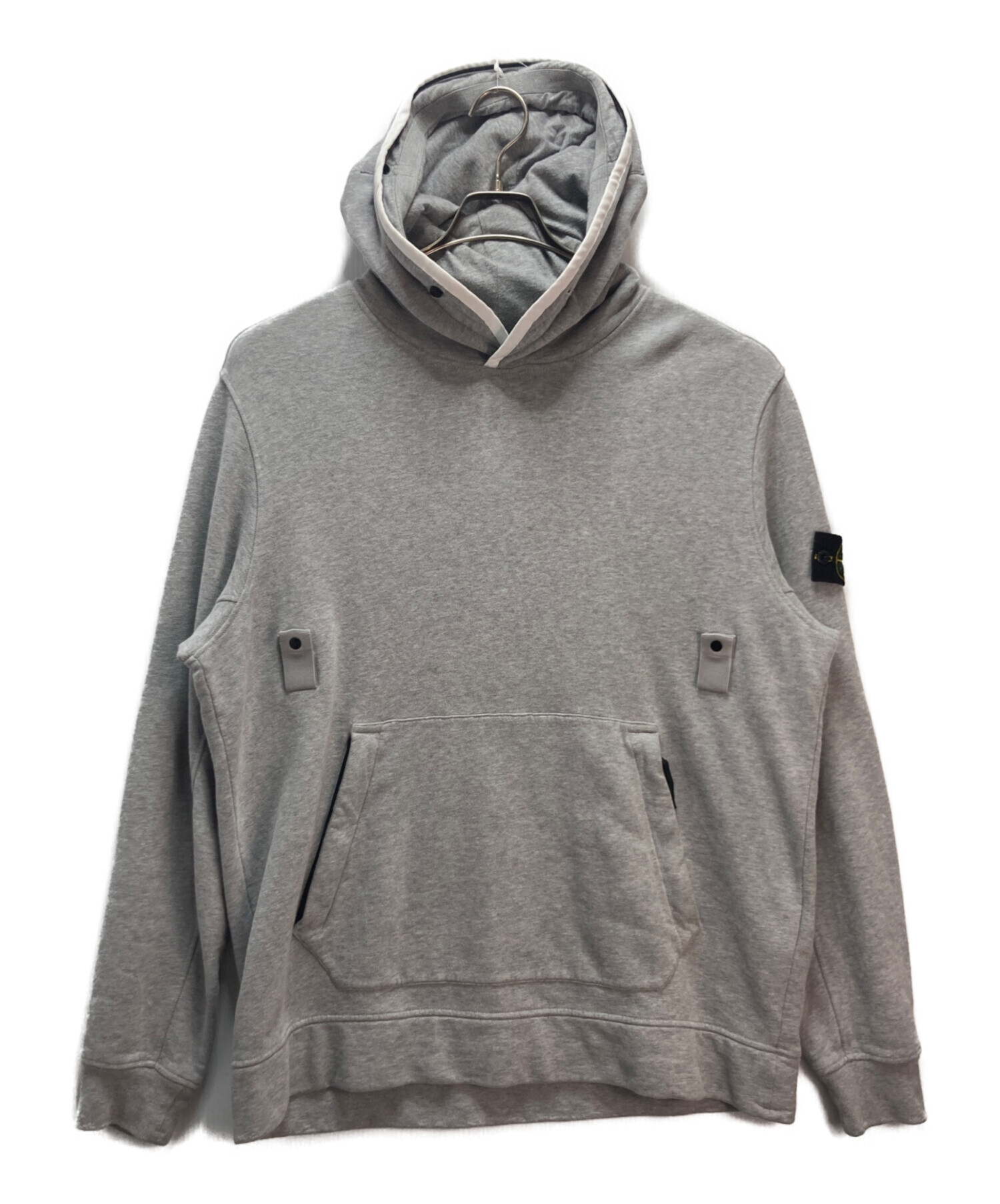 STONE  ストーンアイランド パーカー L グレー 【古着】【中古】【送料無料】 中古・古着通販】STONE ISLAND (ストーンアイランド) プルオーバー