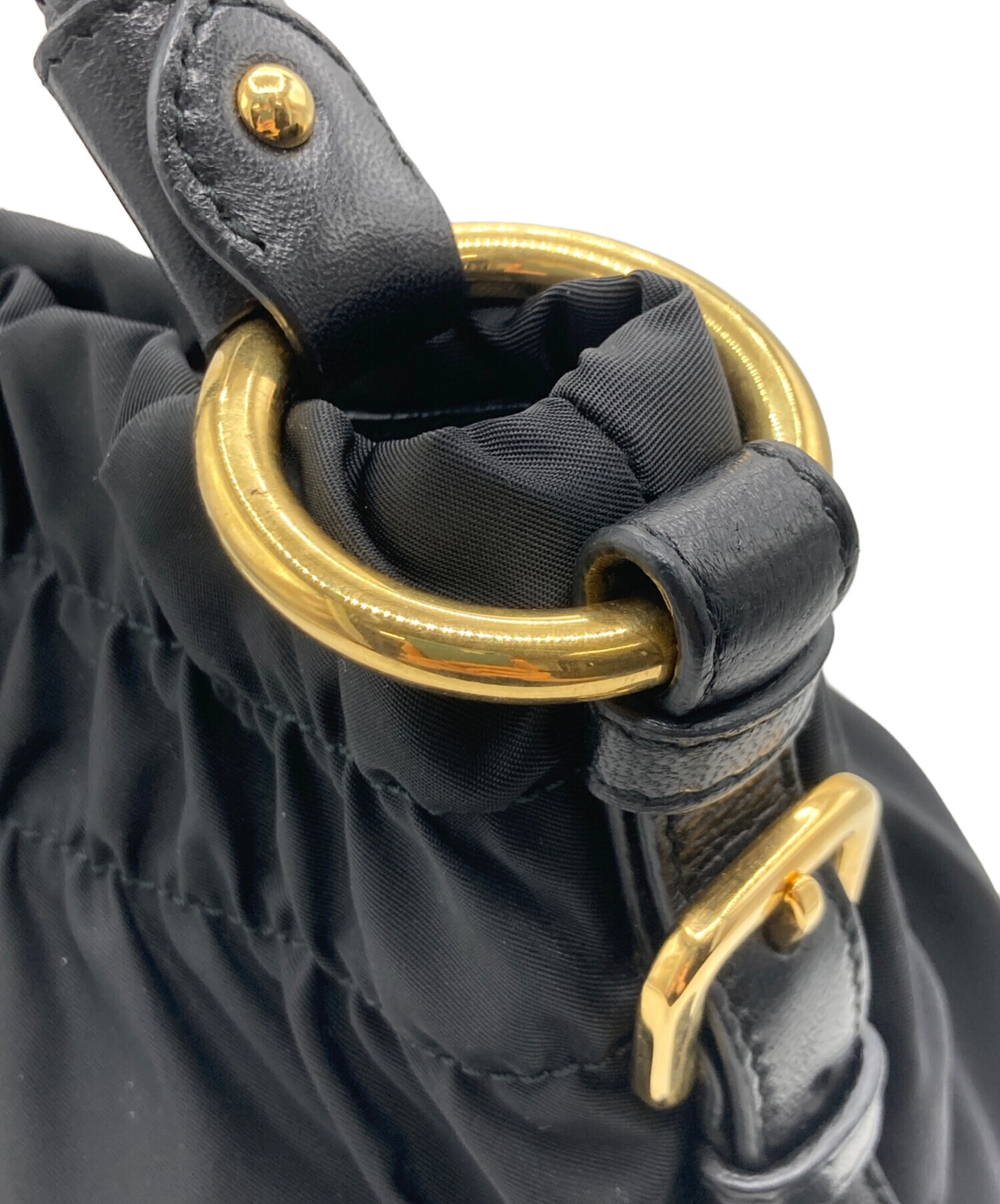 中古・古着通販】PRADA (プラダ) PRADA ハンドバッグ ブラック 