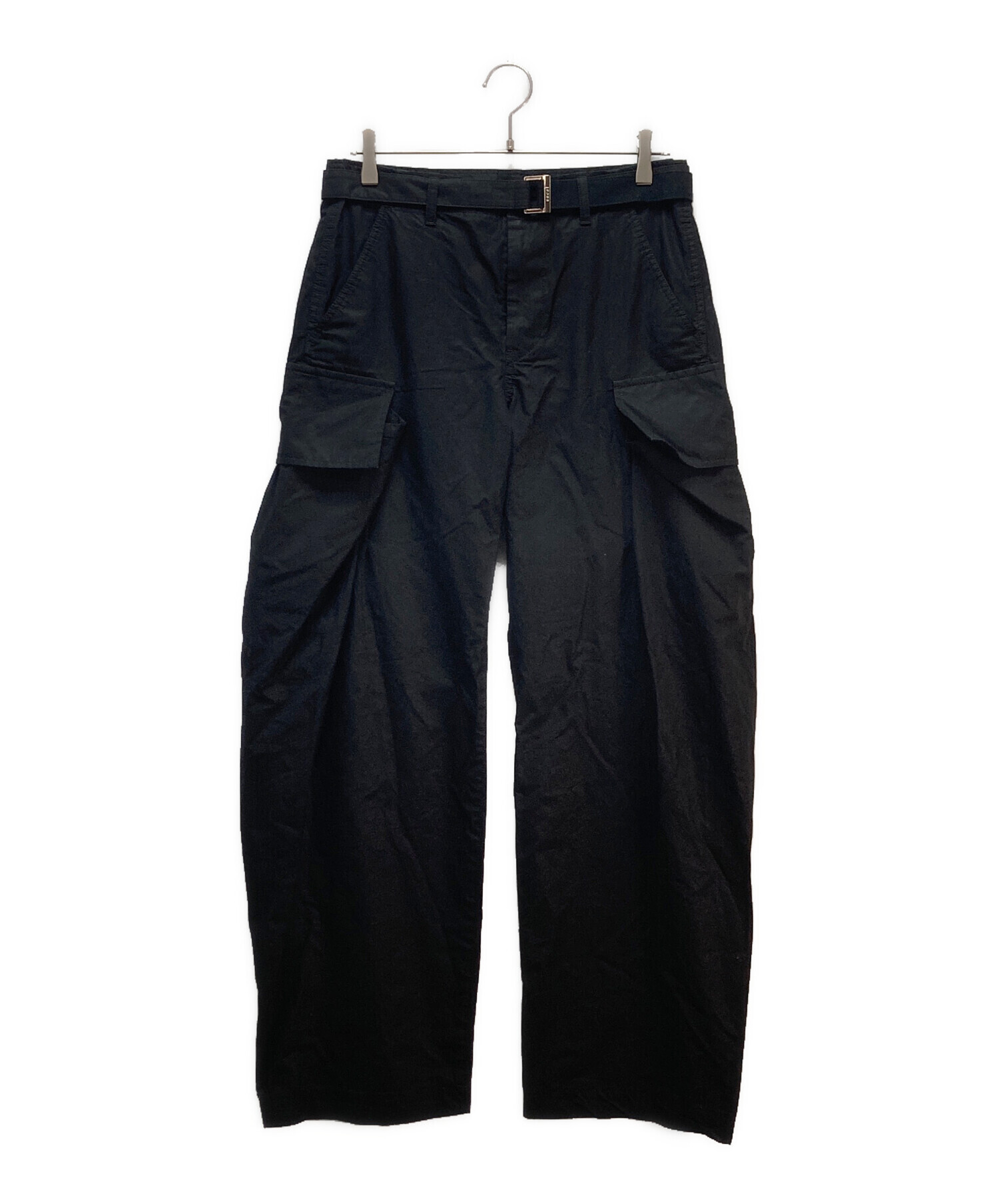 中古・古着通販】sacai (サカイ) sacai カーゴパンツ ブラック サイズ