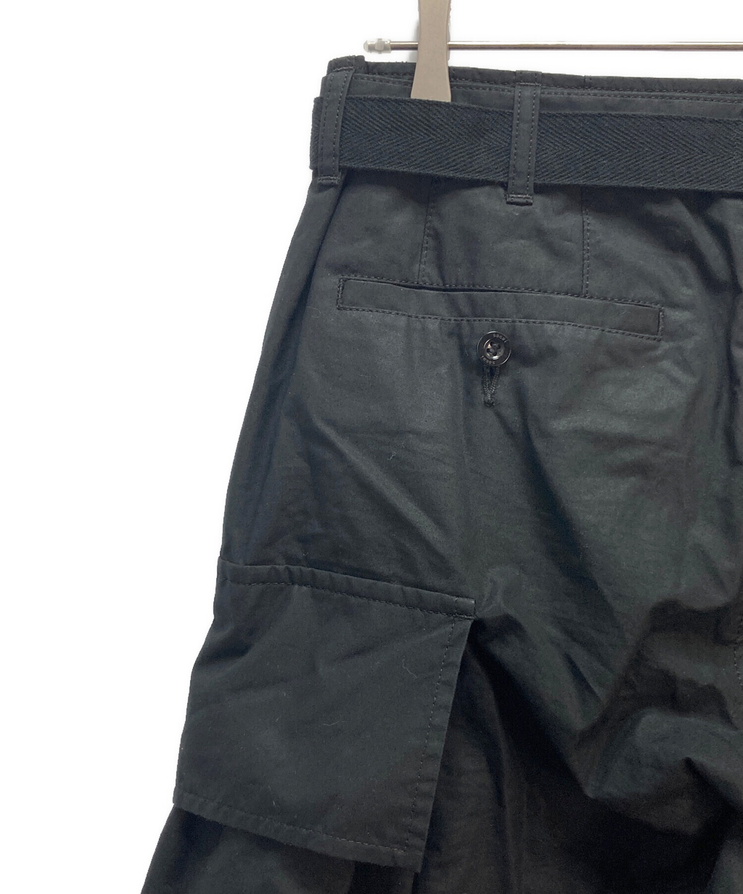 中古・古着通販】sacai (サカイ) sacai カーゴパンツ ブラック サイズ