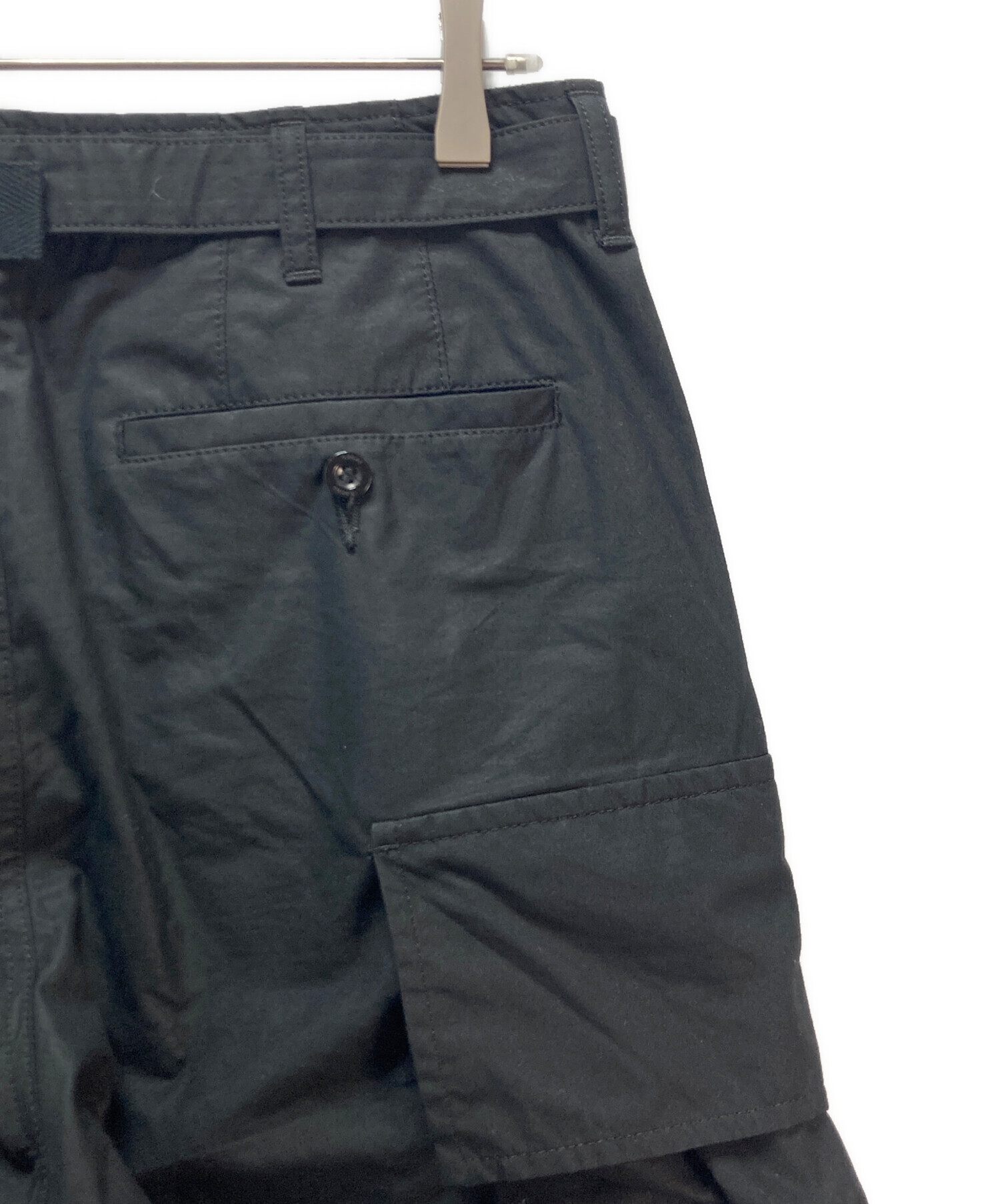 中古・古着通販】sacai (サカイ) sacai カーゴパンツ ブラック サイズ 