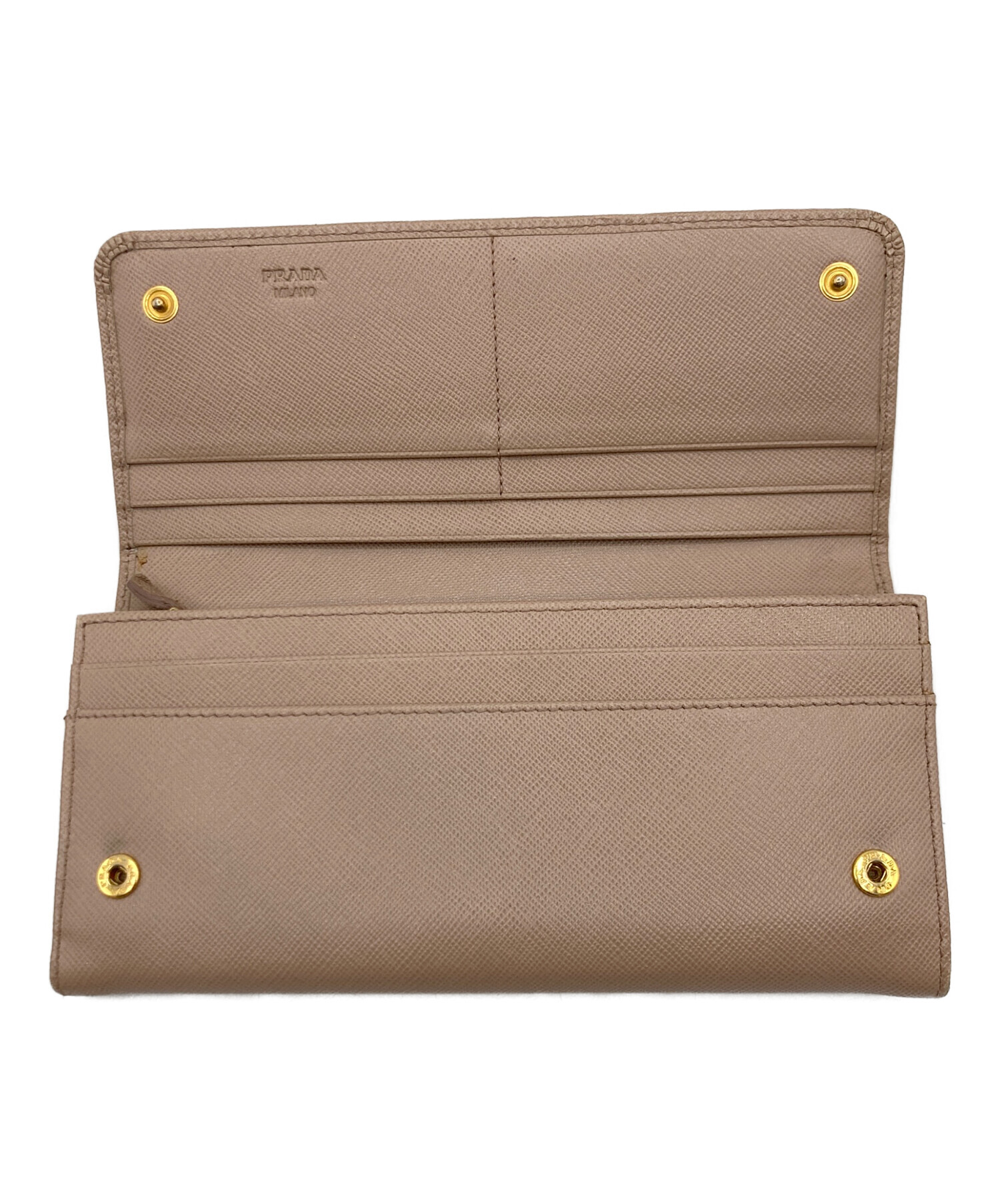 中古・古着通販】PRADA (プラダ) PRADA（プラダ）長財布 ベージュ 