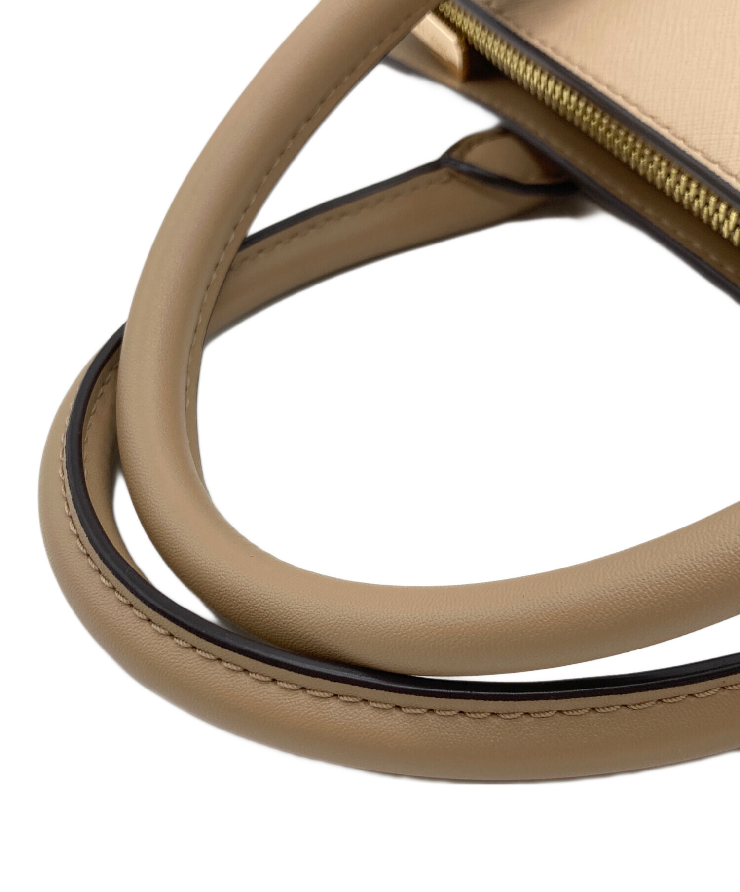 新品未使用　MICHAEL KORS ベージュ ハンドバッグ 中古・古着通販】MICHAEL KORS (マイケルコース) MICHAEL KORS