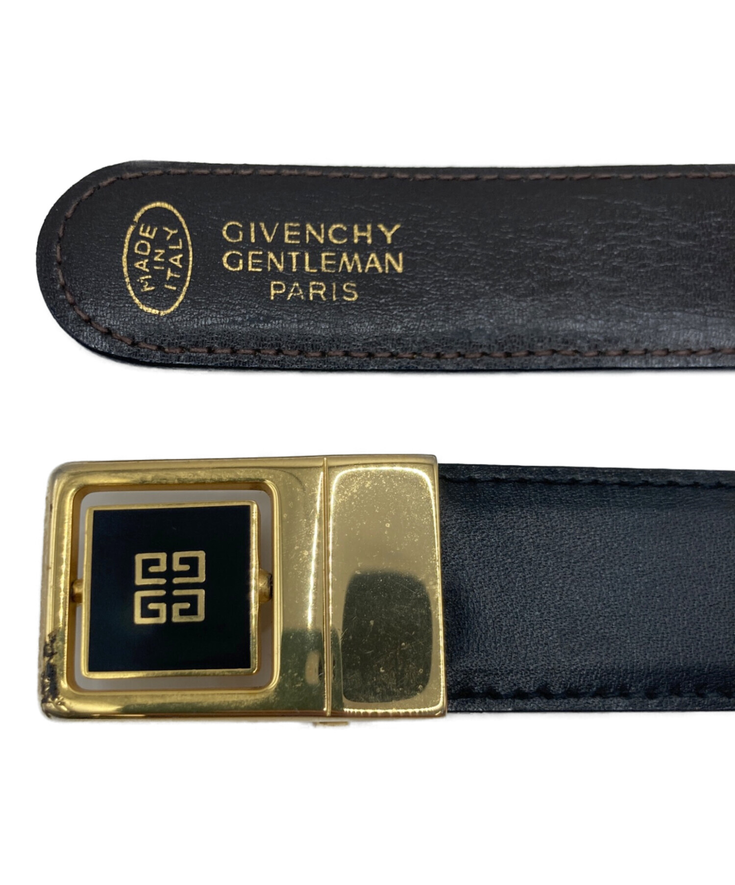 中古・古着通販】GIVENCHY (ジバンシィ) レザーベルト ブラック