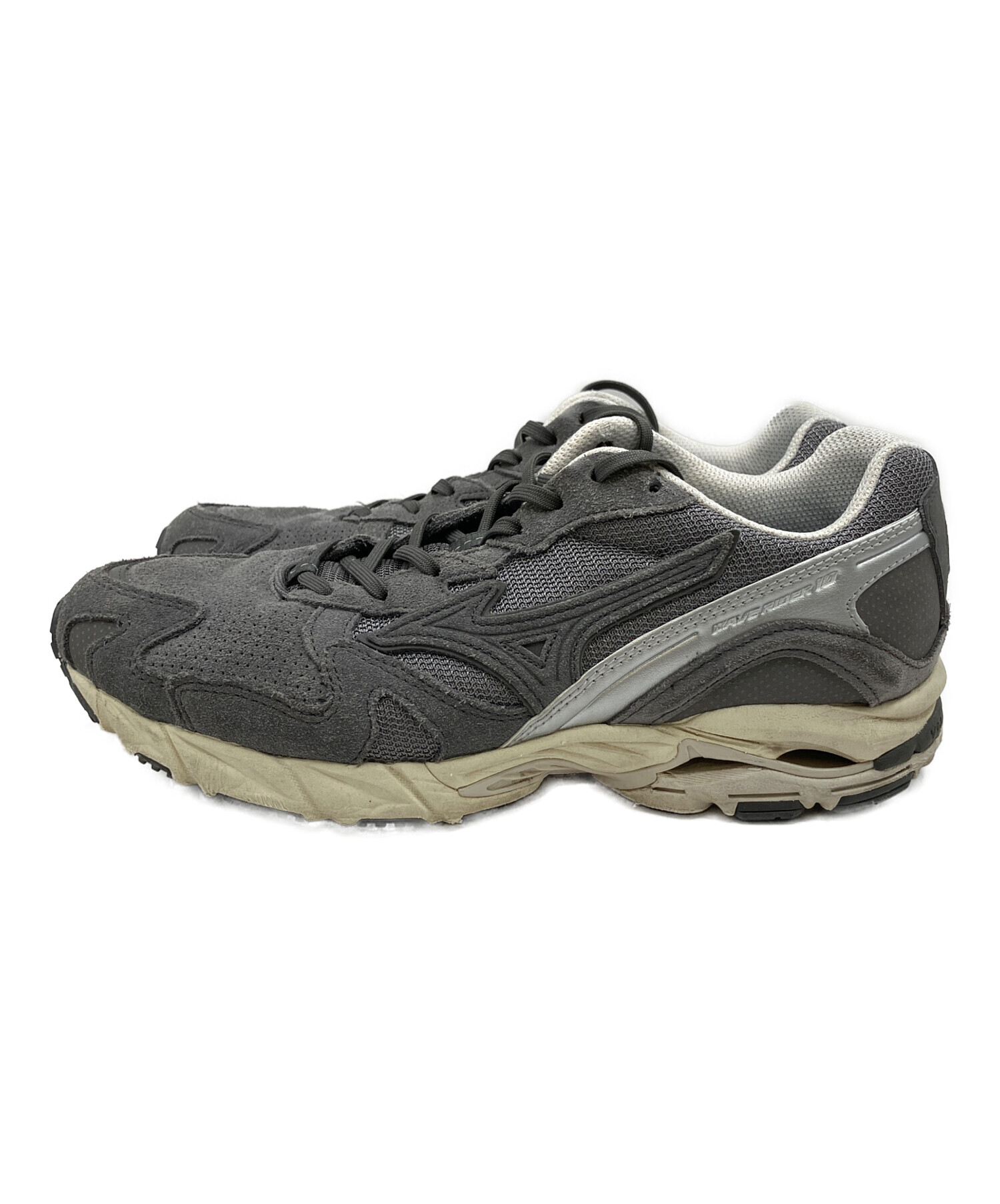 中古・古着通販】MIZUNO (ミズノ) スニーカー グレー×ホワイト サイズ