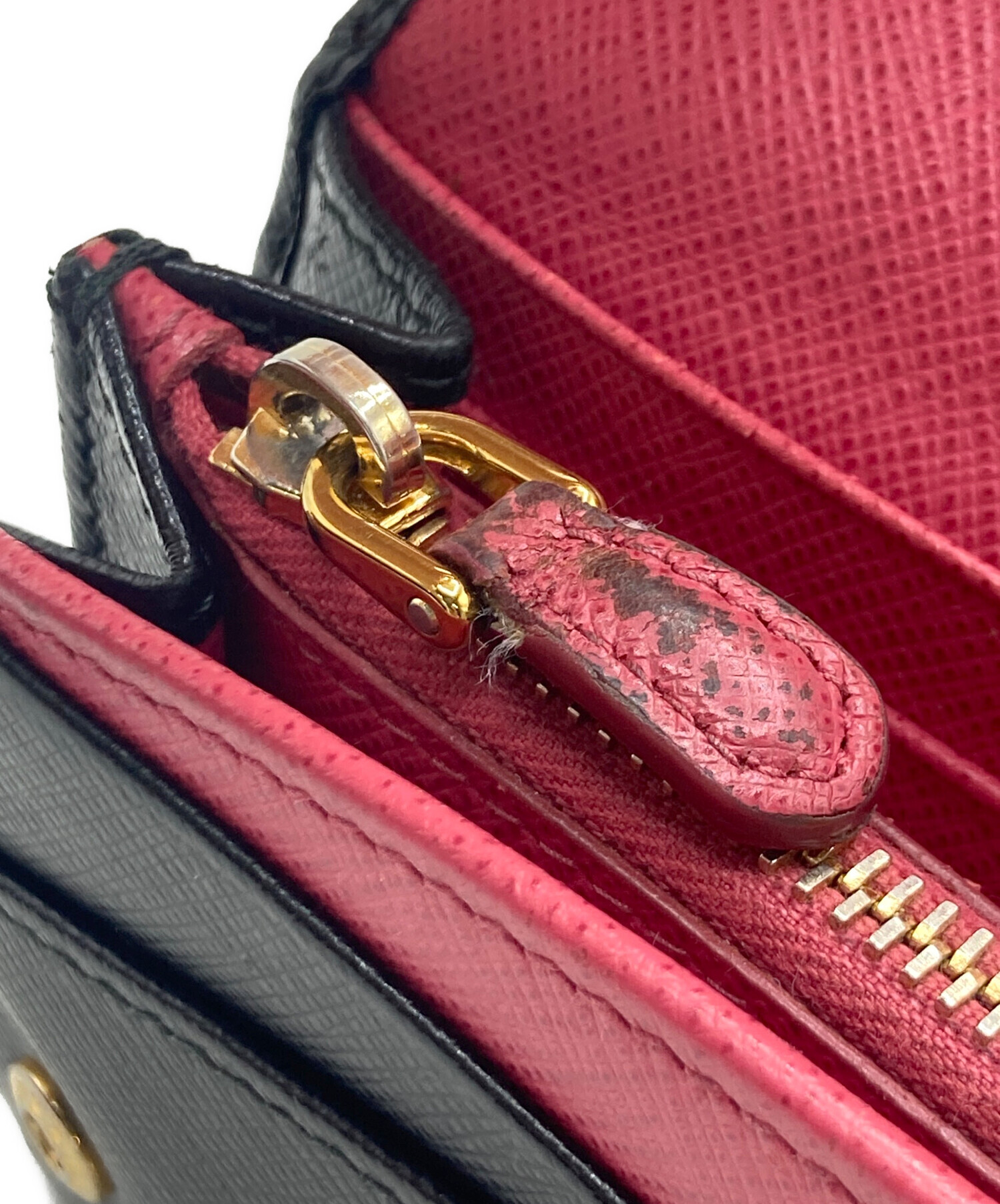 中古・古着通販】PRADA (プラダ) サフィアーノ マルチカラー 長財布 