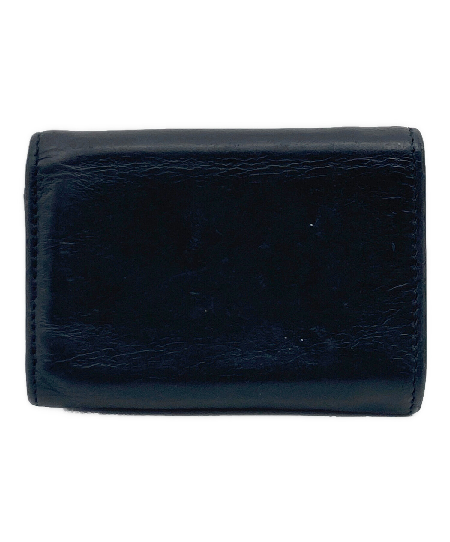 BALENCIAGA ペーパーミニウォレット ネイビー 中古・古着通販】BALENCIAGA (バレンシアガ) BALENCIAGA ペーパーミニ