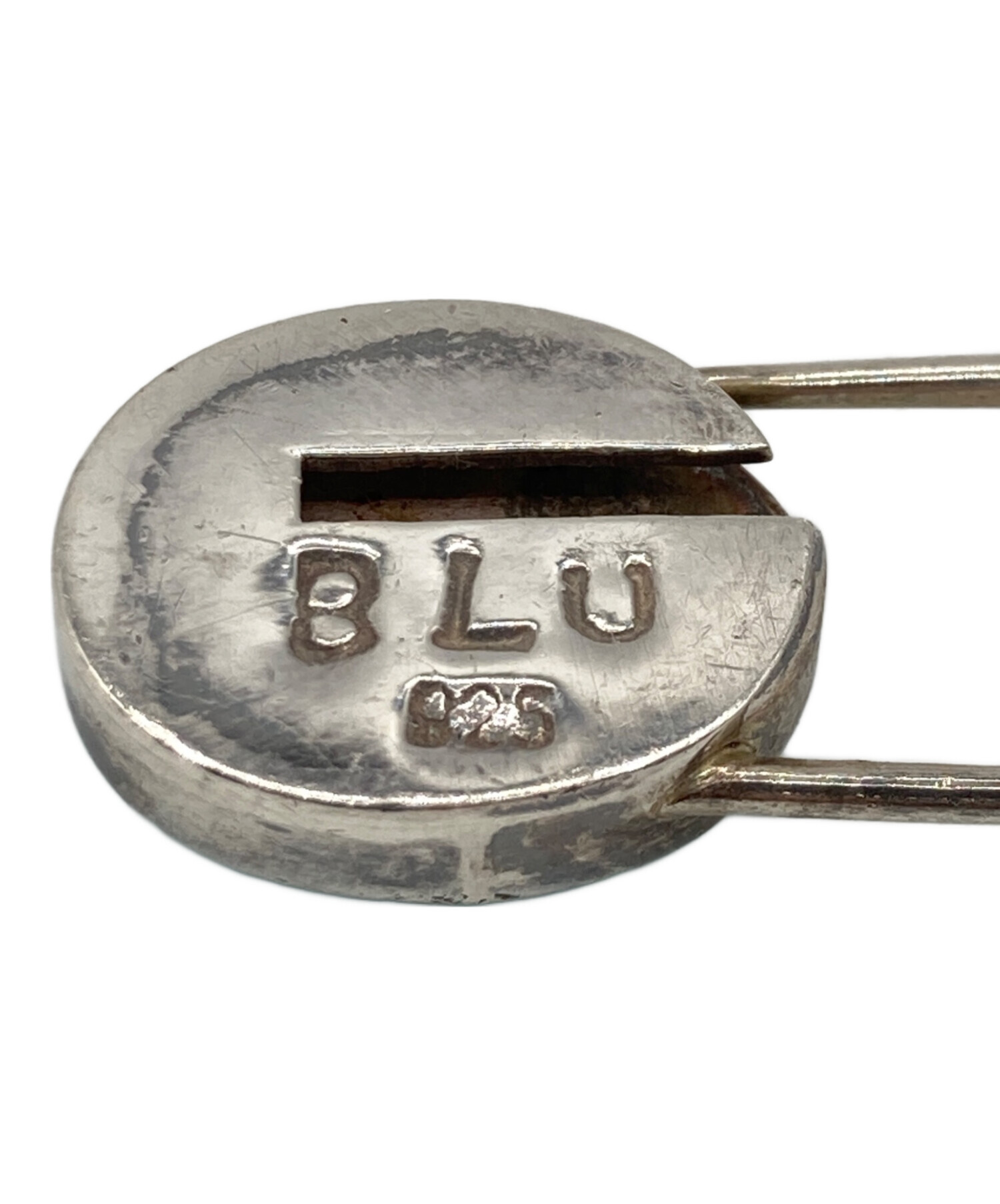 中古・古着通販】BLU (ブルー) ターコイズ 安全ピン型 ブローチ
