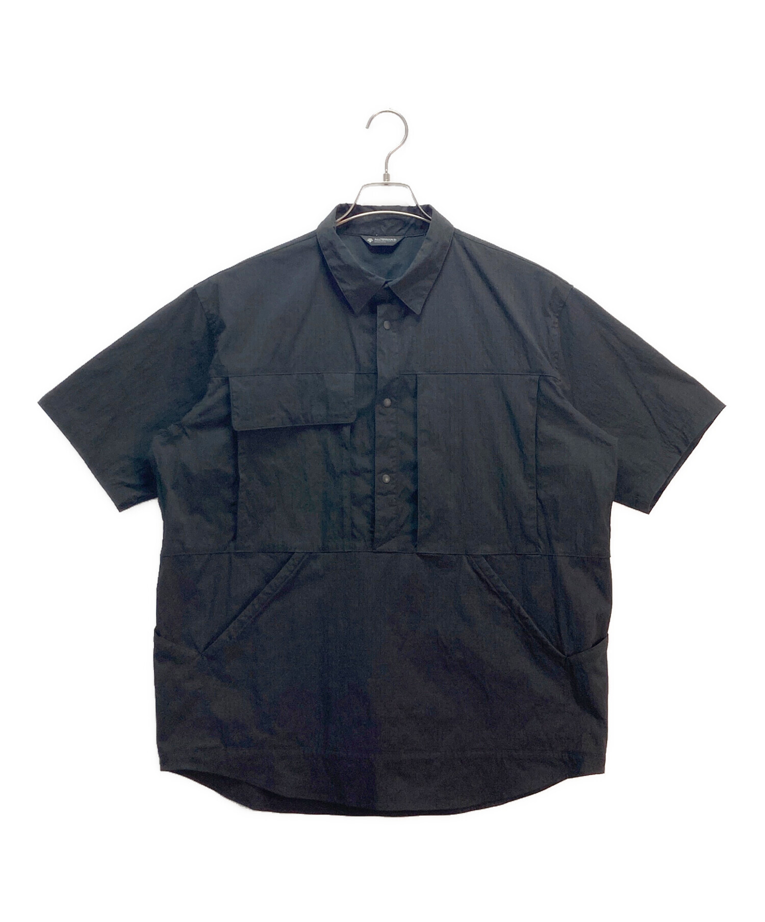 DESCENTE デサント カジュアルシャツ L 黒 【古着】【中古】 中古