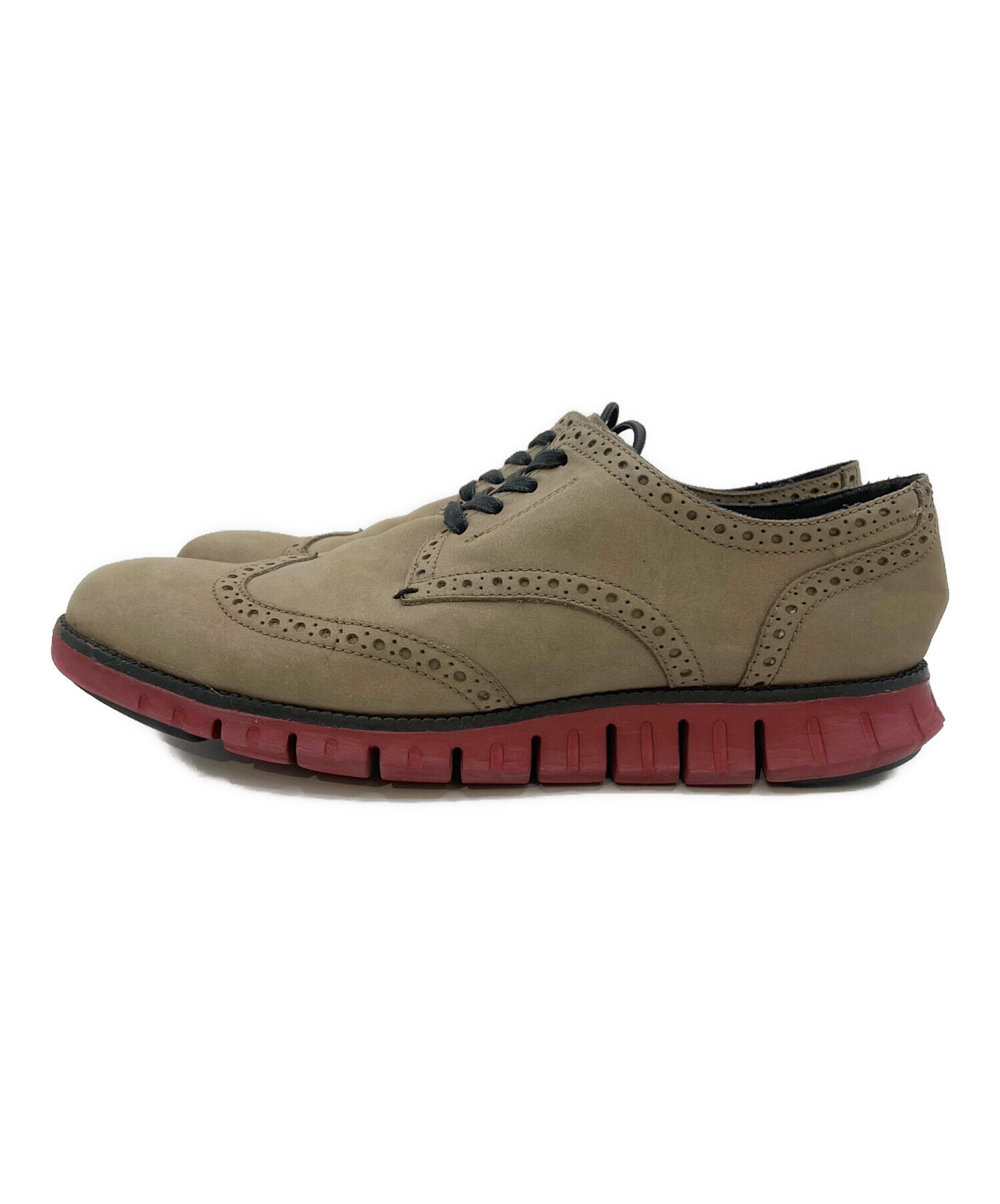 【新品・未使用】Cole Haan ウィングチップ ブラウンレザーシューズ 中古・古着通販】COLE HAAN (コールハーン) ウィングチップシューズ