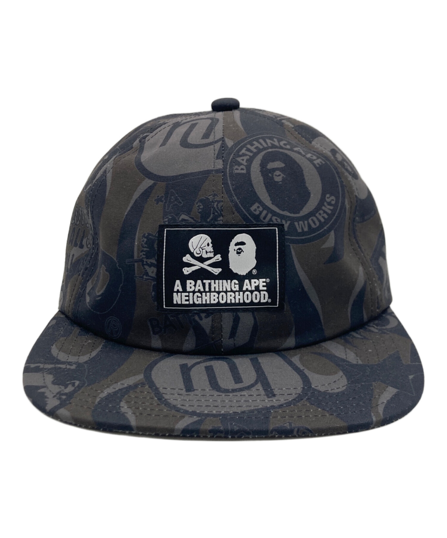 A BATHING APE ア ベイシング エイプ/×NEIGHBORHOOD コラボキャップ/サイズ F/Sランク/05【中古】 中古・古着通販】A BATHING APE (アベイシングエイプ) NEIGHBORHOOD