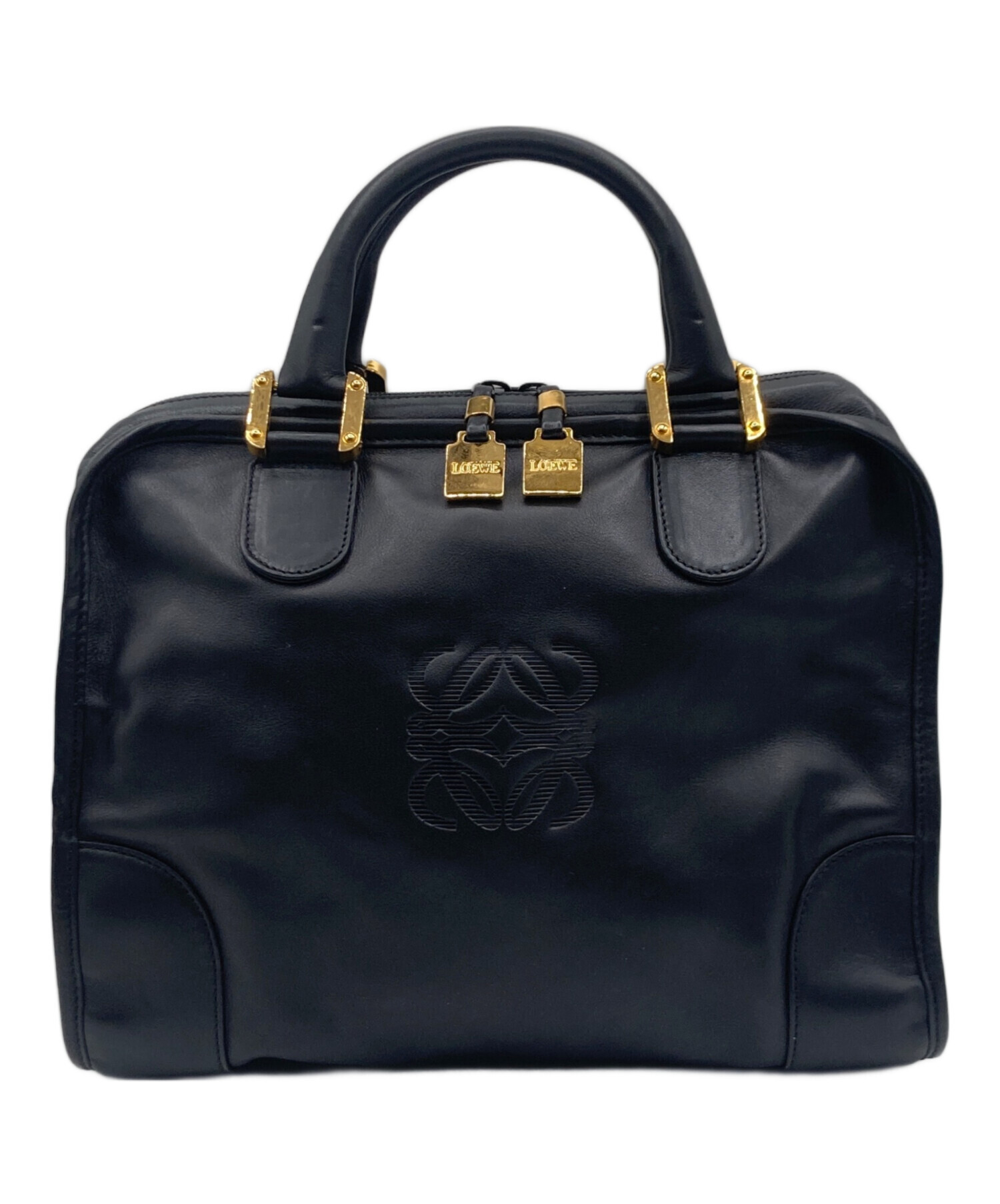 中古・古着通販】LOEWE (ロエベ) アマソナ32 ハンドバッグ ブラック