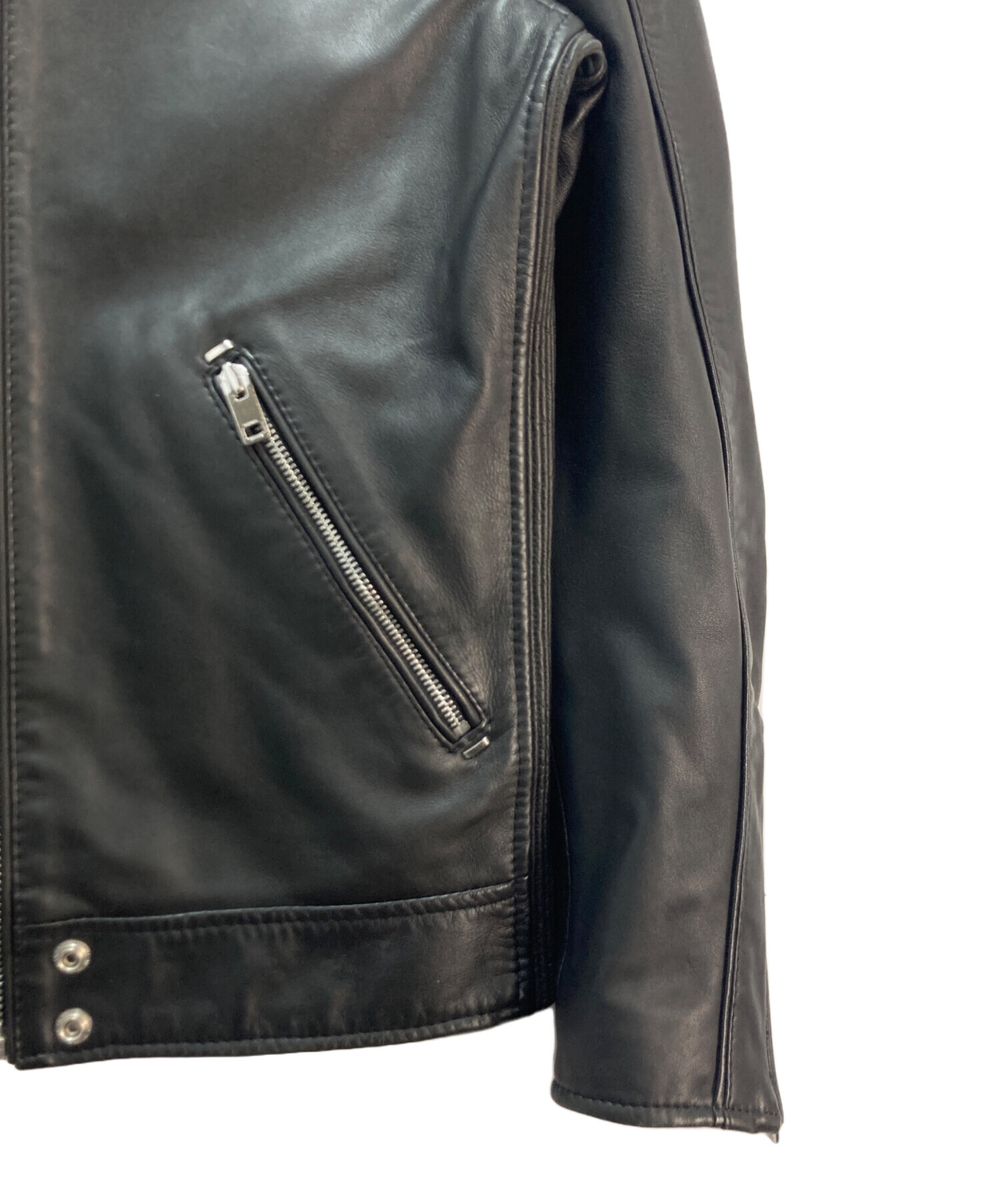中古・古着通販】DIESEL (ディーゼル) ラムレザーシングルライダース
