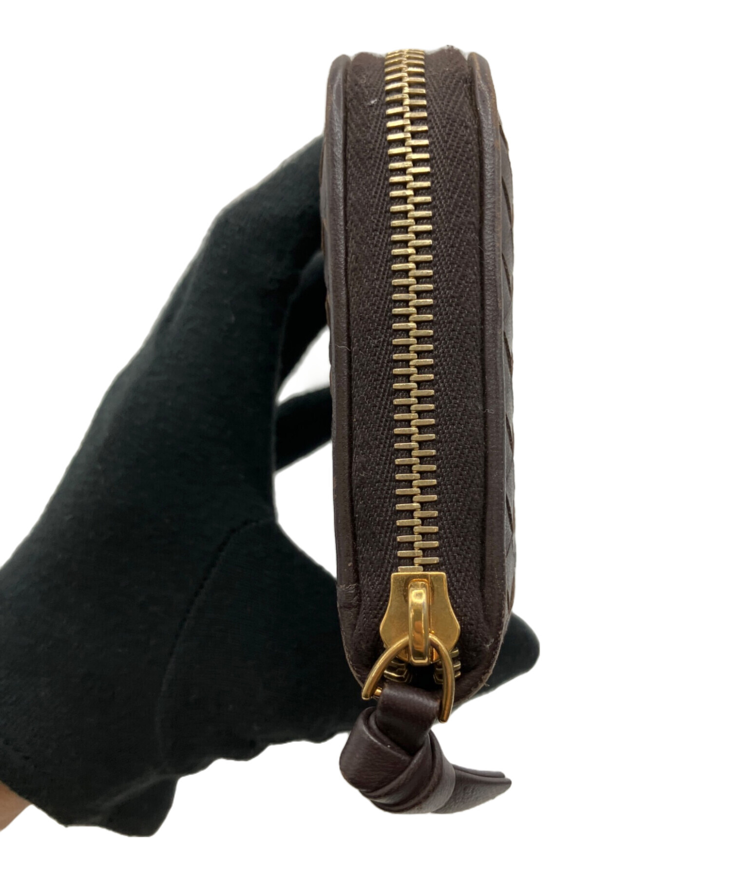 中古・古着通販】BOTTEGA VENETA (ボッテガベネタ) 長財布 ブラウン