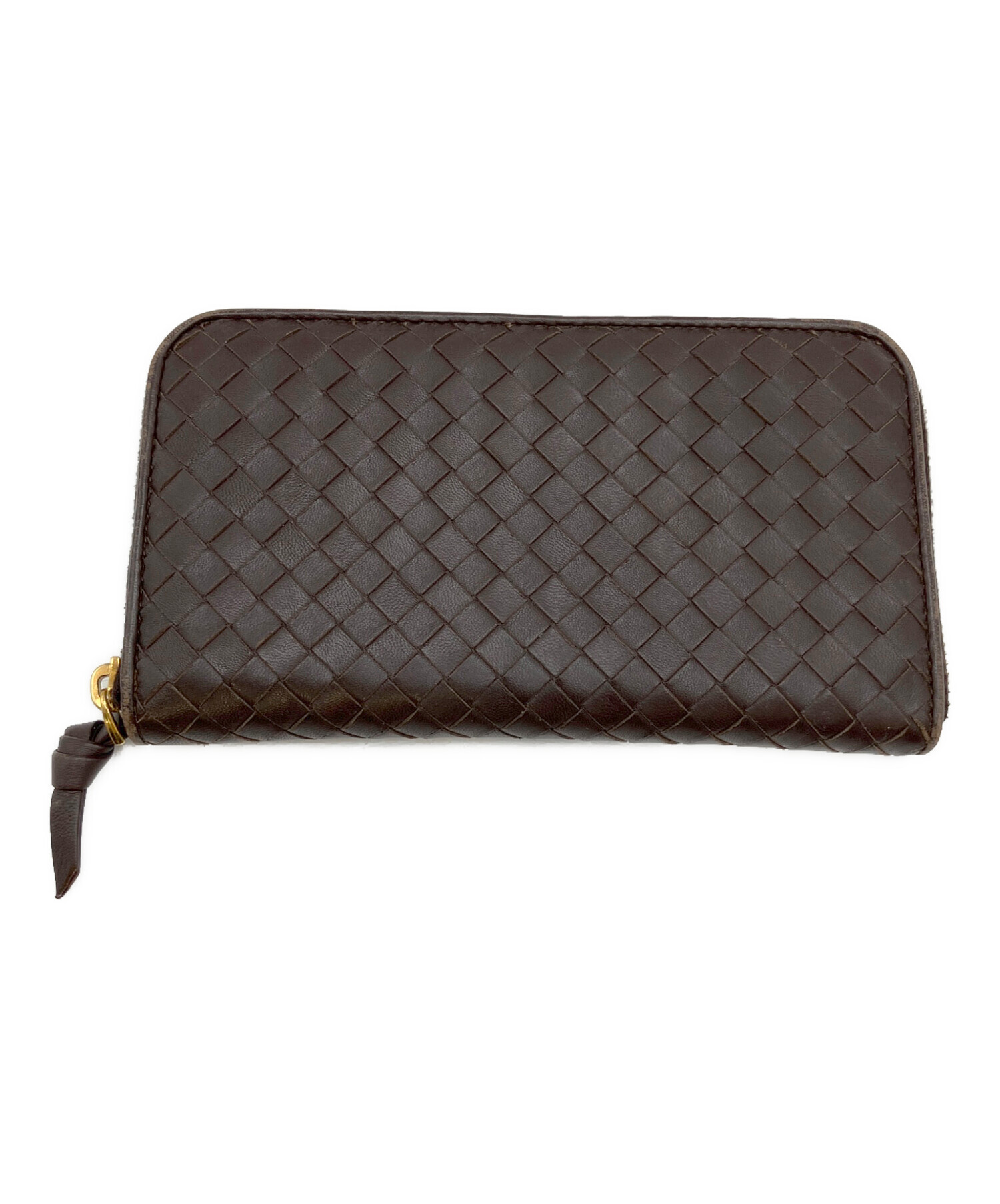 中古・古着通販】BOTTEGA VENETA (ボッテガベネタ) 長財布 ブラウン
