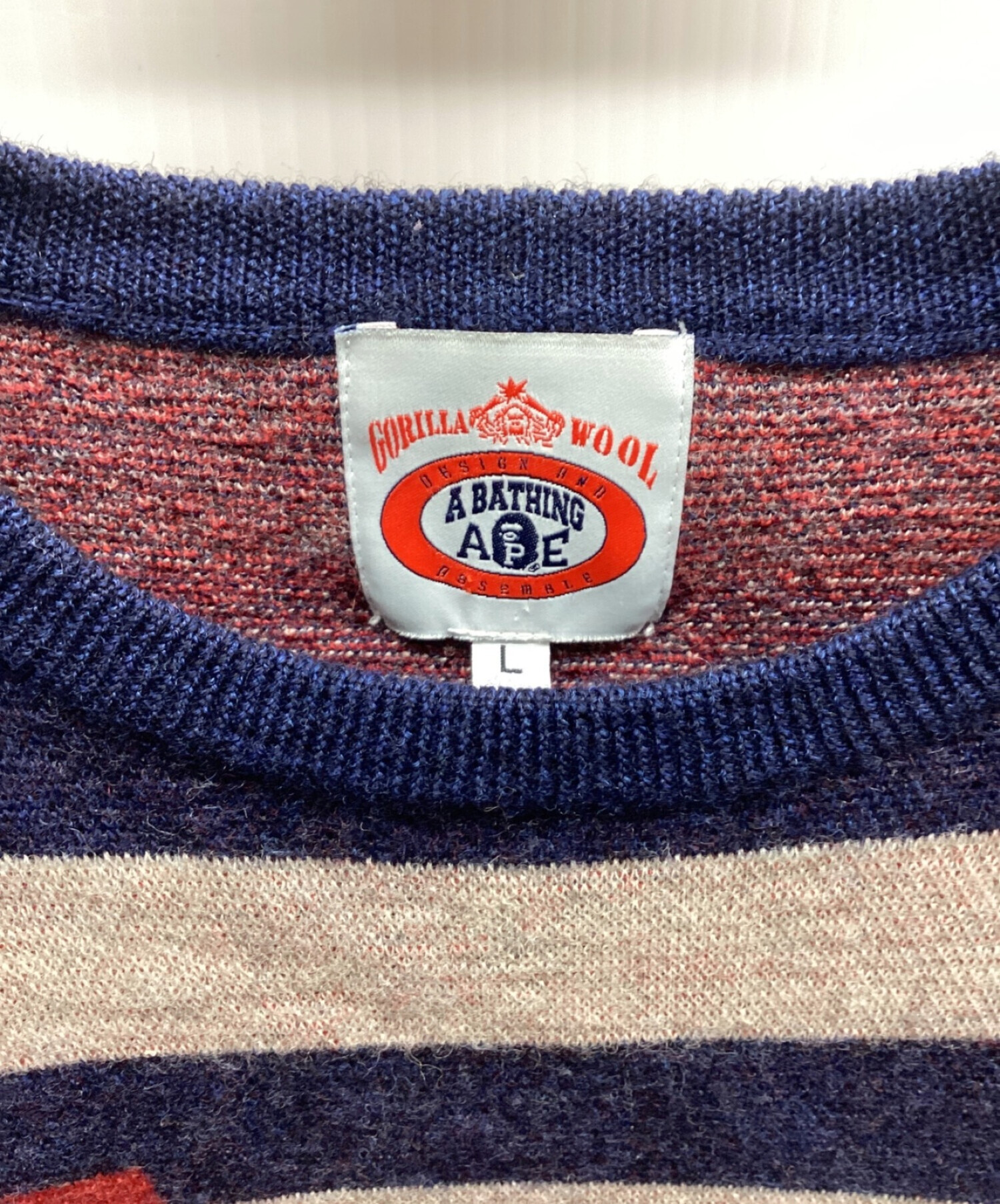 A BATHING APE アベイシングエイプ ウール 中折れ ハット ブラック系 M