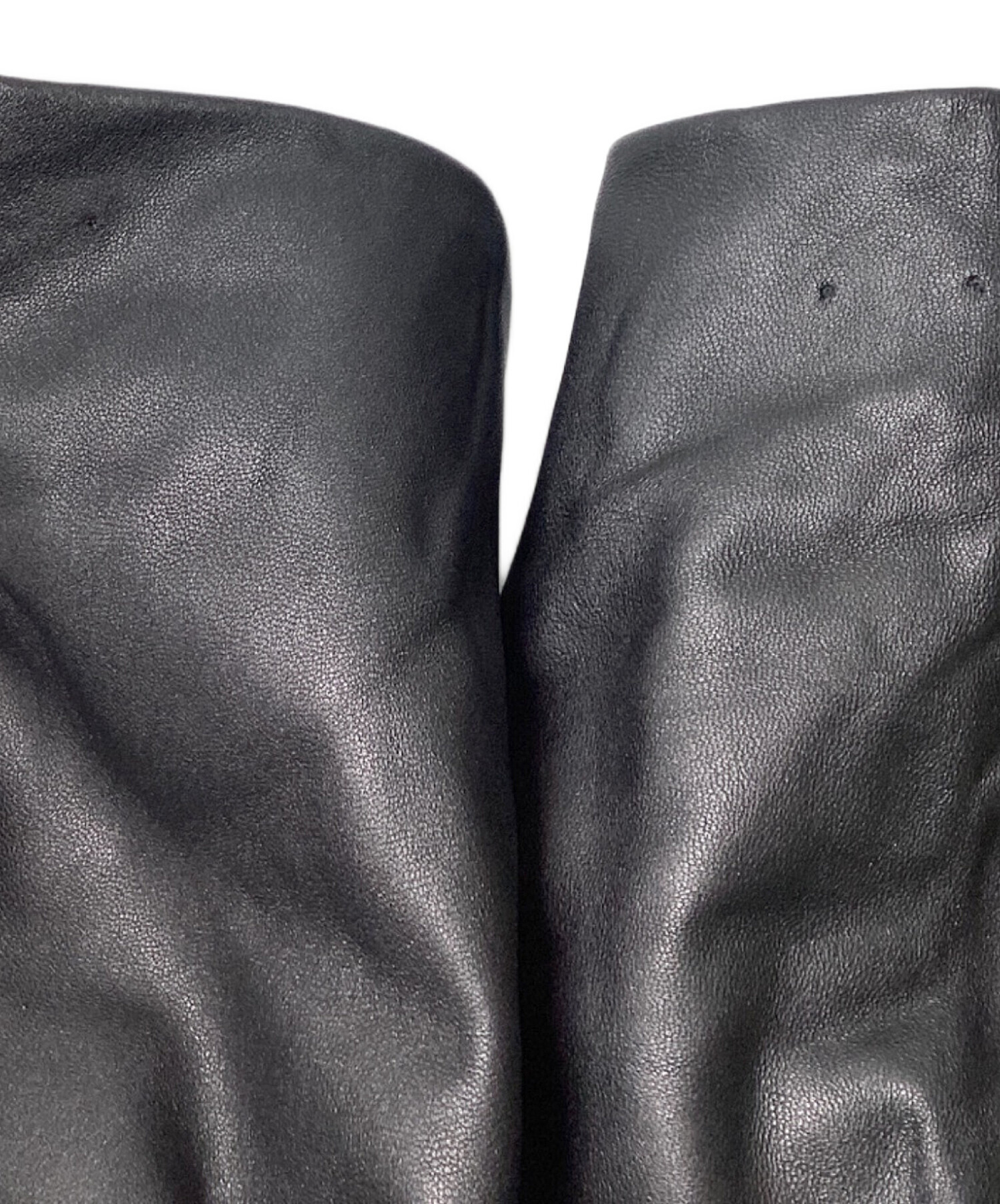 n♪【未使用品】黒 レザー ジャケット ANTIDOTE エンボスロゴ フェイクレザージャケット｜MIRISE(ミライズ