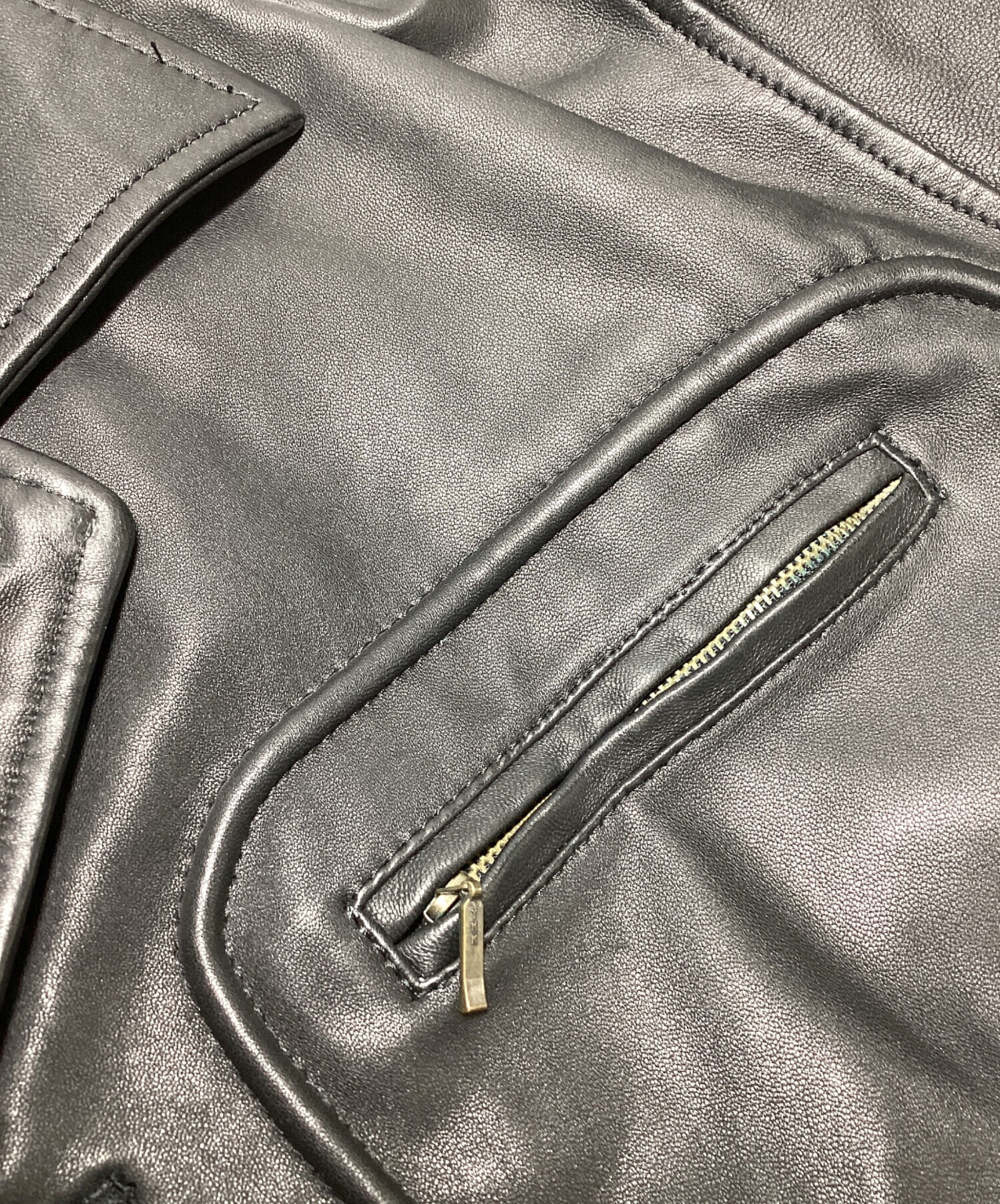 中古・古着通販】ノーブランド (ノーブランド) レザージャケット