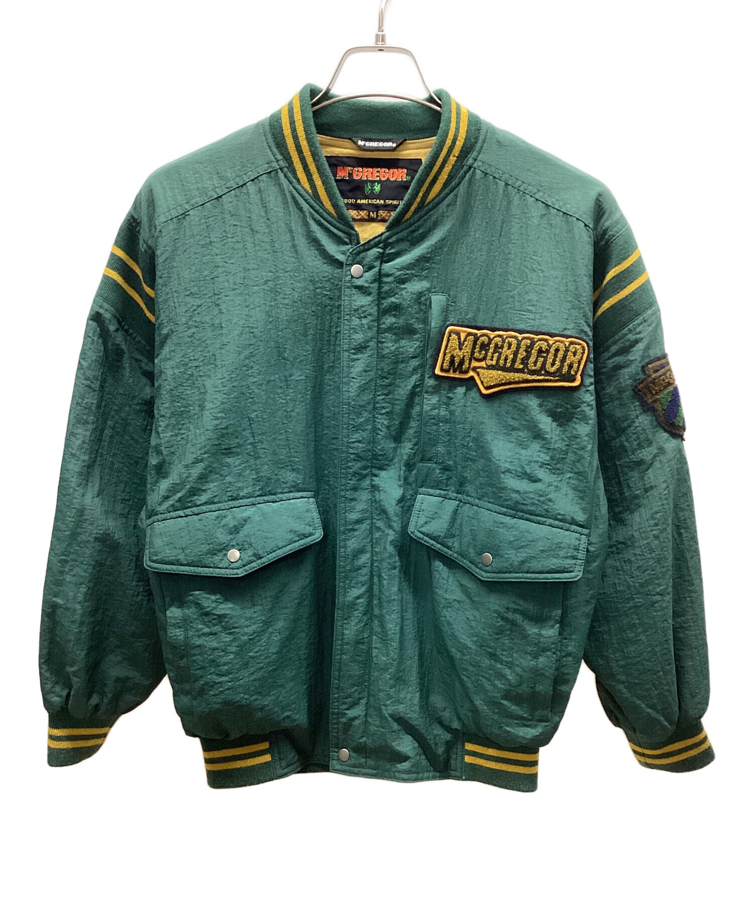 中古・古着通販】McGREGOR (マクレガー) スタジャン グリーン サイズ:M 