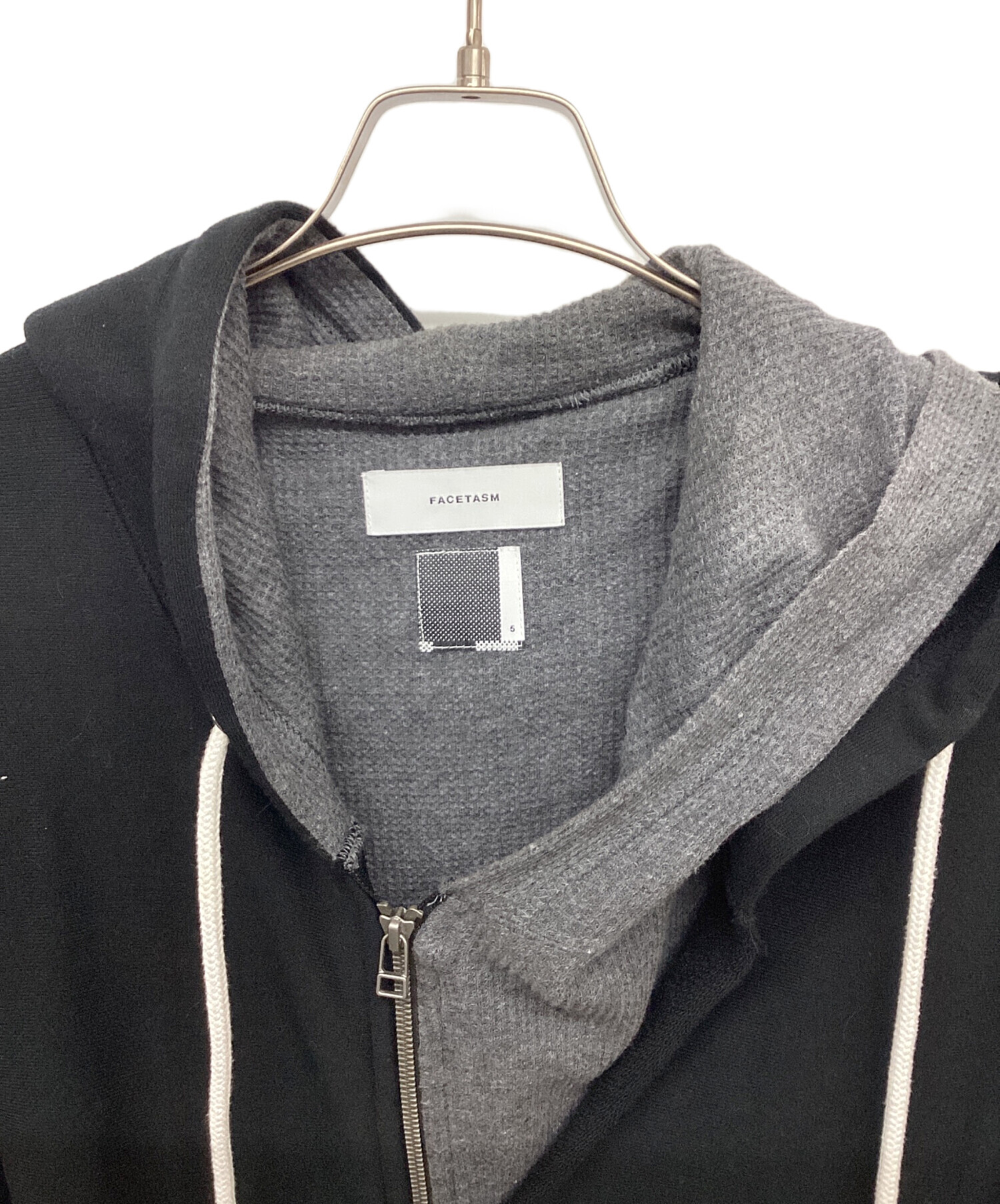 中古・古着通販】FACETASM (ファセッタズム) ジップパーカー ブラック