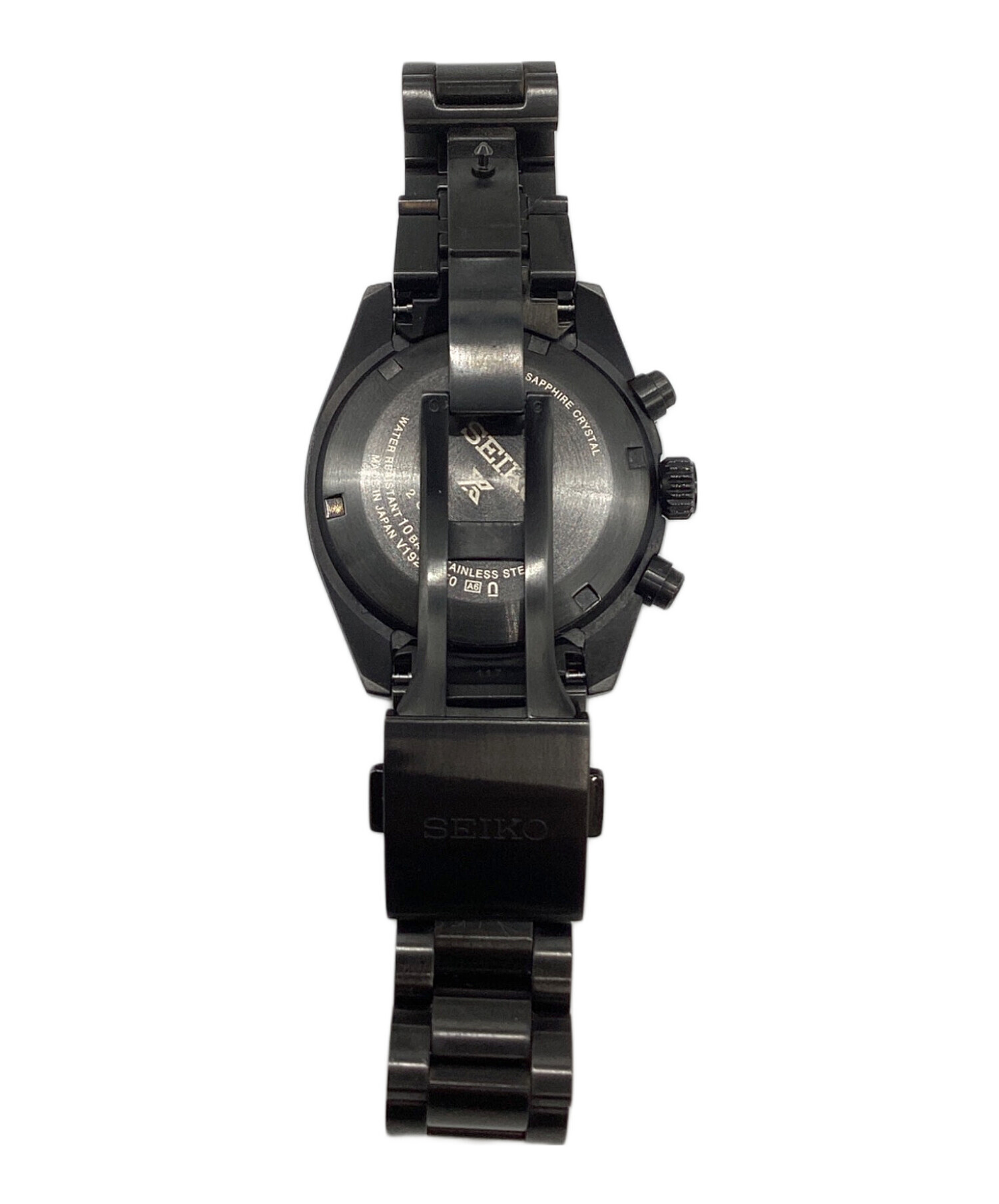 SEIKO ブライツ　ソーラー電波時計 ブラック 中古・古着通販】SEIKO (セイコー) SPEEDTIMER ソーラークロノグラフ