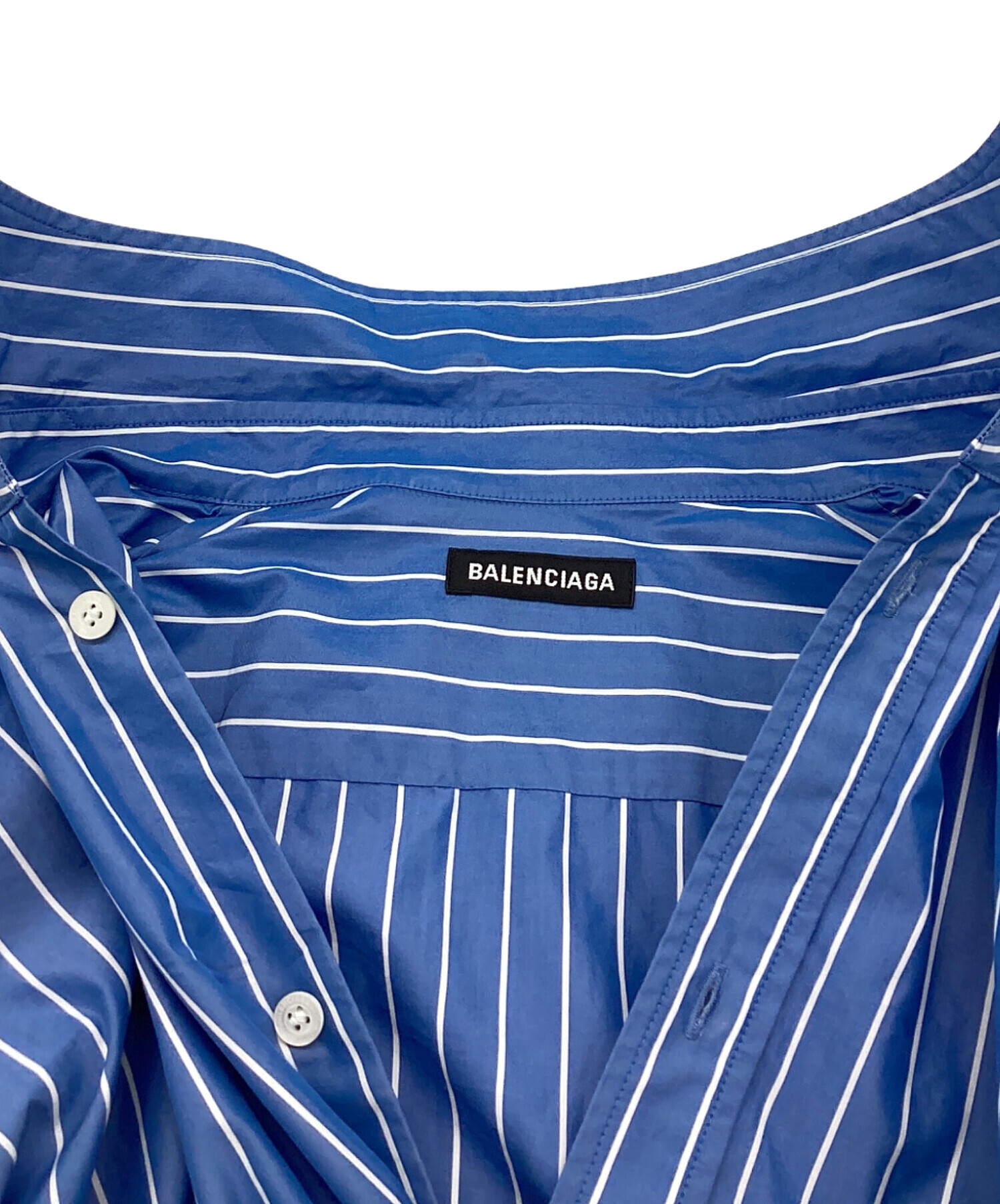 中古・古着通販】BALENCIAGA (バレンシアガ) 長袖シャツ ブルー サイズ