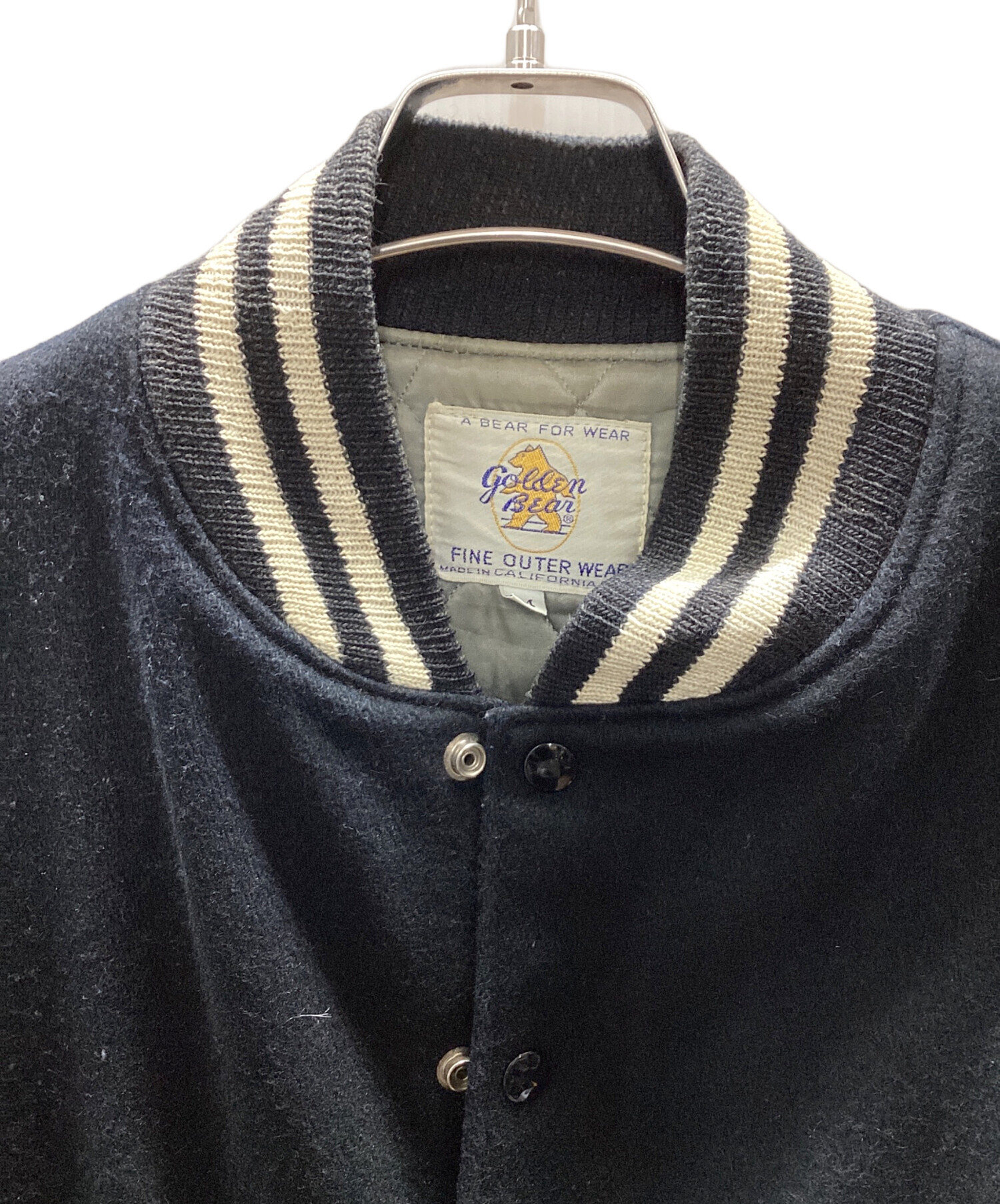 中古・古着通販】Golden Bear (ゴールデンベア) スタジャン ブラック