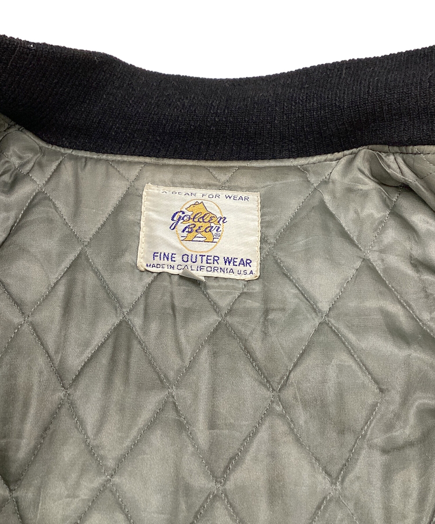 Golden Bear スタジャン Mサイズ　　94年製 中古・古着通販】Golden Bear (ゴールデンベア) 90'レザースリーブ