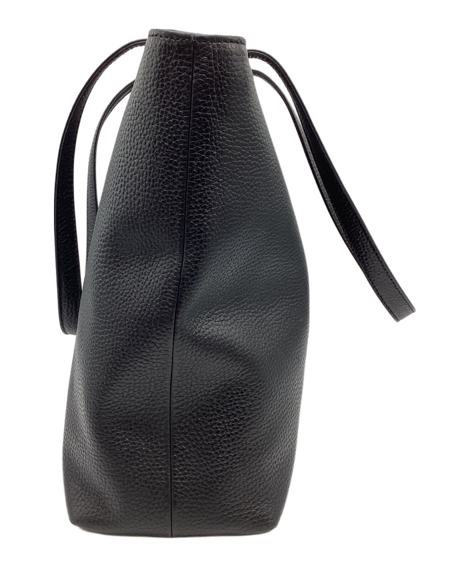 中古・古着通販】HASHTAG (ハッシュタグ) レザートートバッグ ブラック