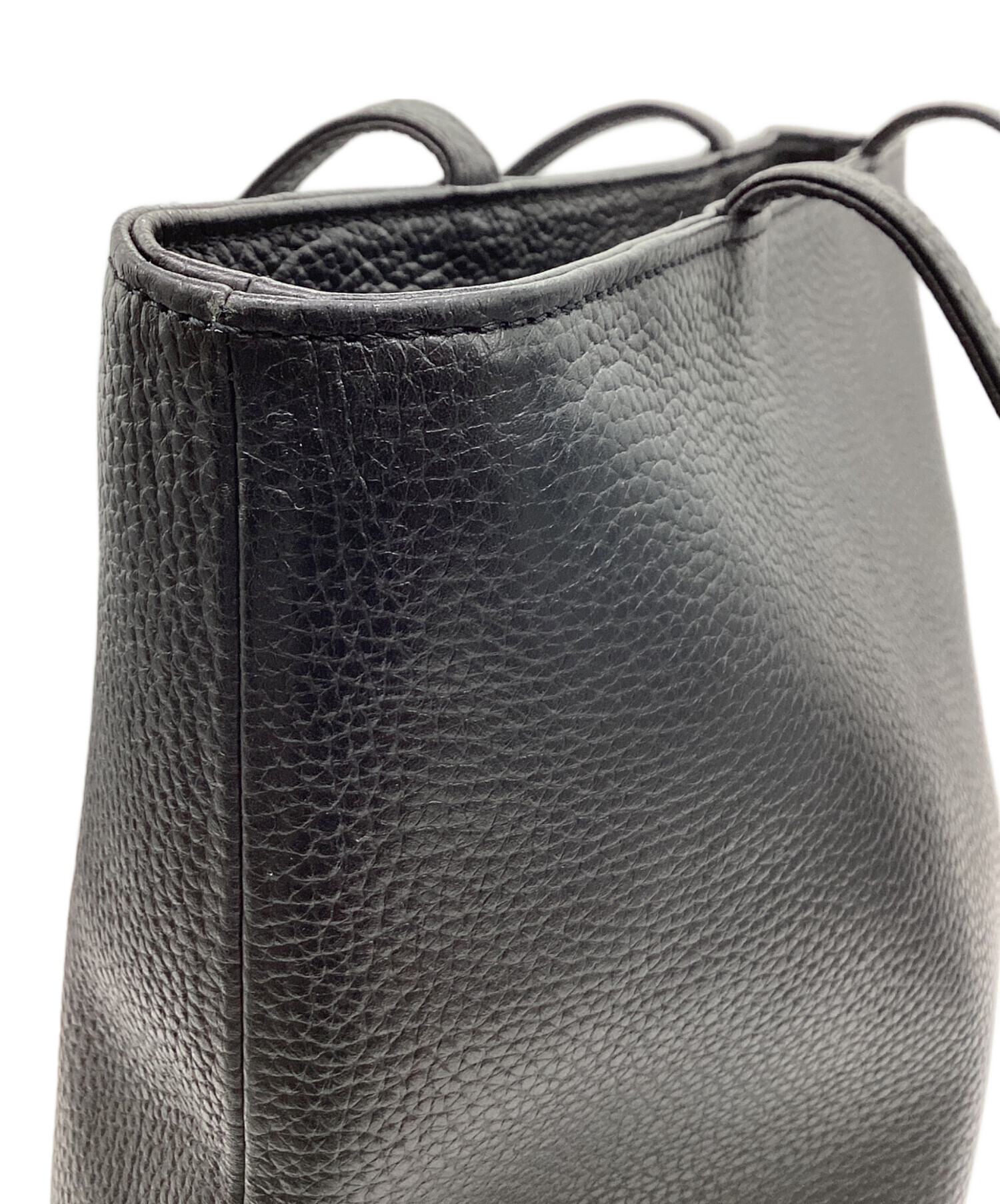 中古・古着通販】HASHTAG (ハッシュタグ) レザートートバッグ ブラック