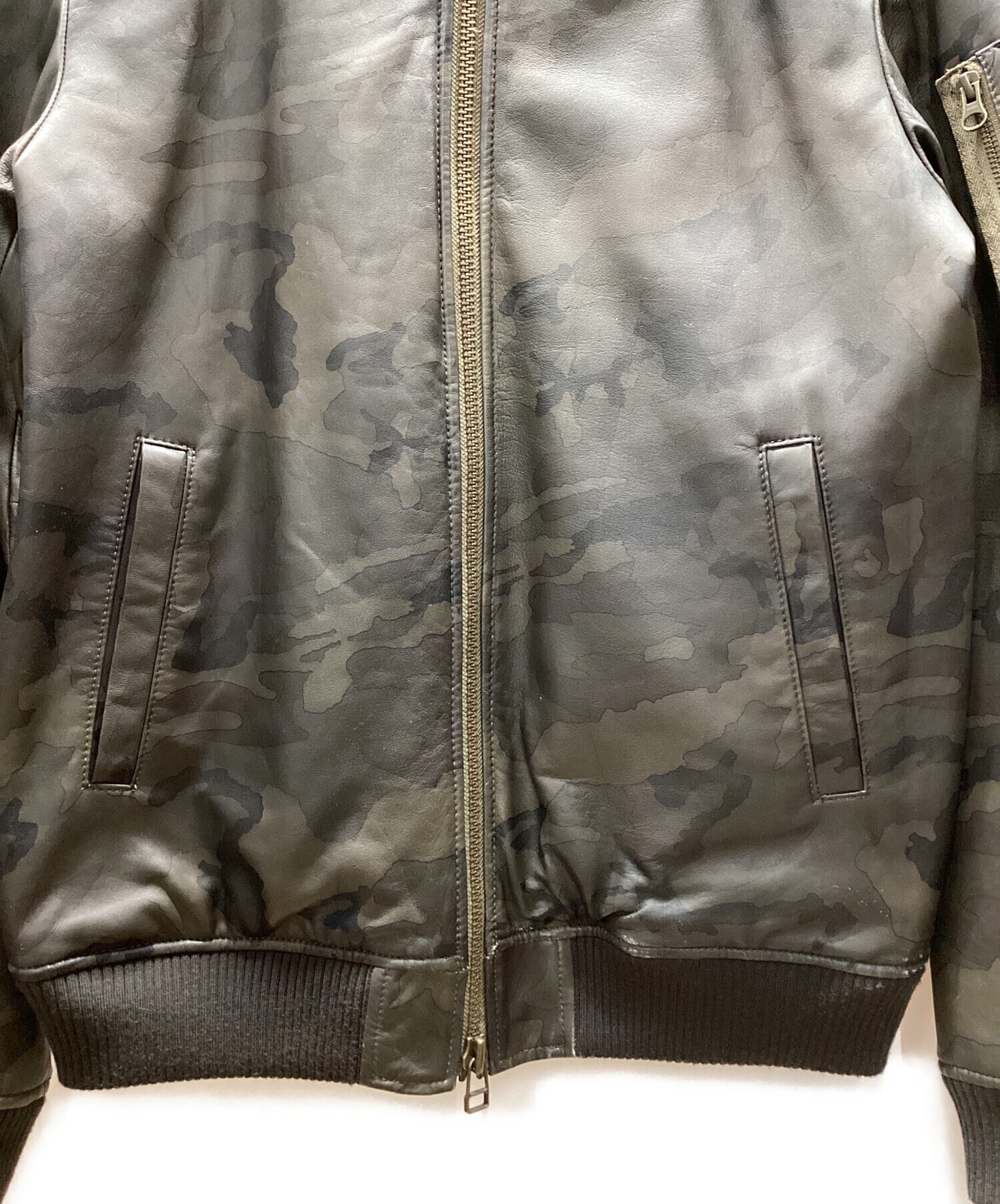 中古・古着通販】AVIREX (アヴィレックス) MA-1ラムレザージャケット