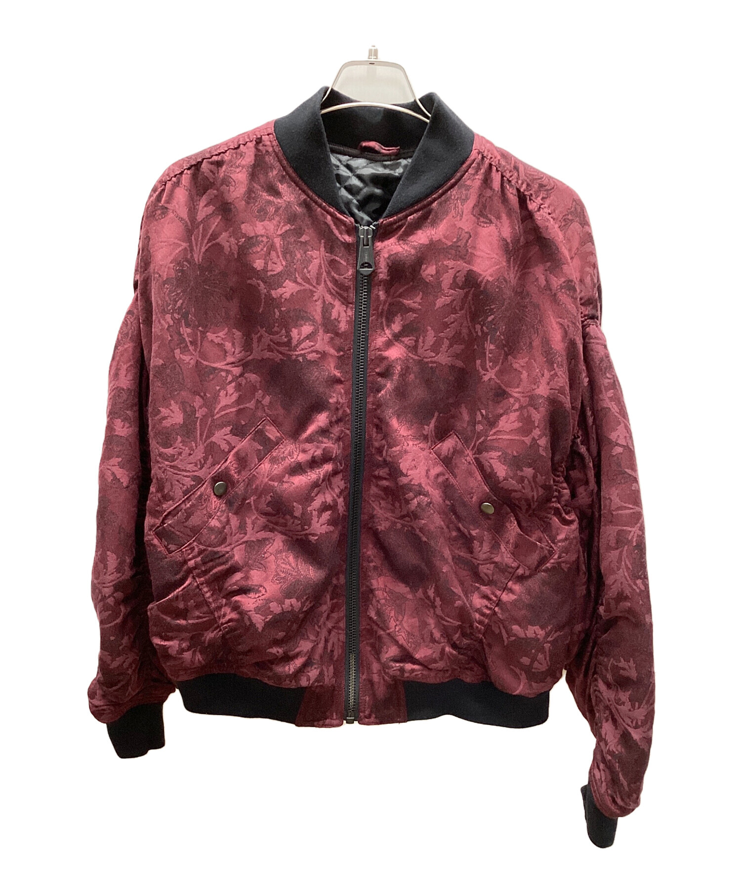中古・古着通販】IROQUOIS (イロコイ) ブルゾン レッド×ブラック 