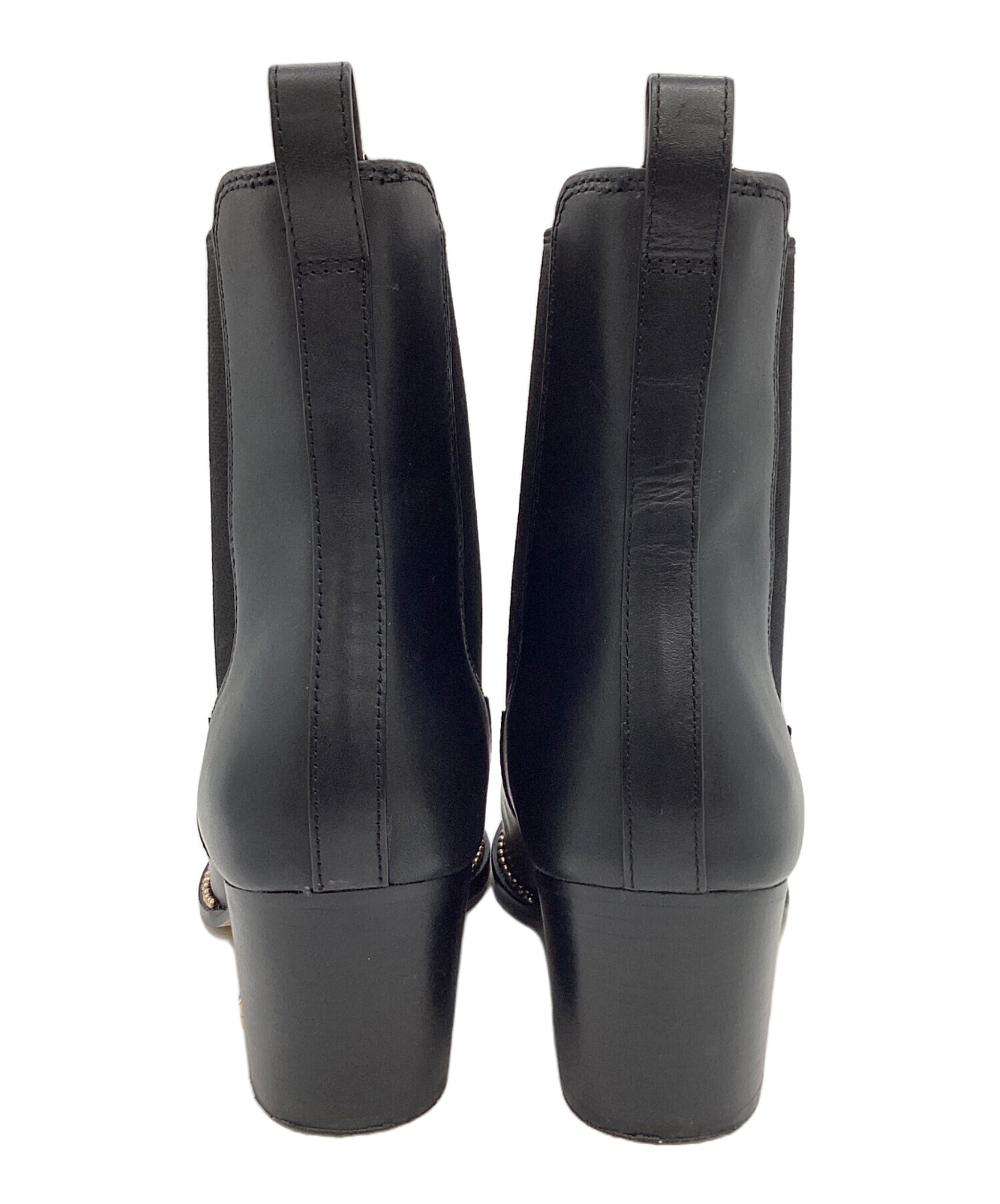 中古・古着通販】COACH (コーチ) サイドゴアブーツ ブラック サイズ:24