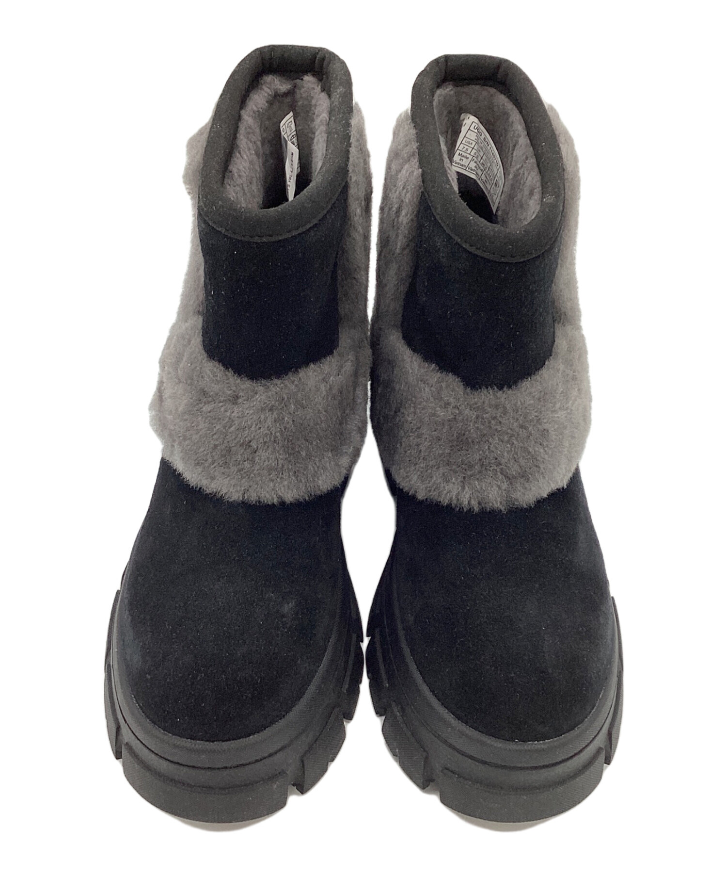 UGG W BROOKLYN SUNBURST ブーツ 7美品 UGG Women's Brooklyn Sunburst Waterproof Chunky Heel Ankle Boot