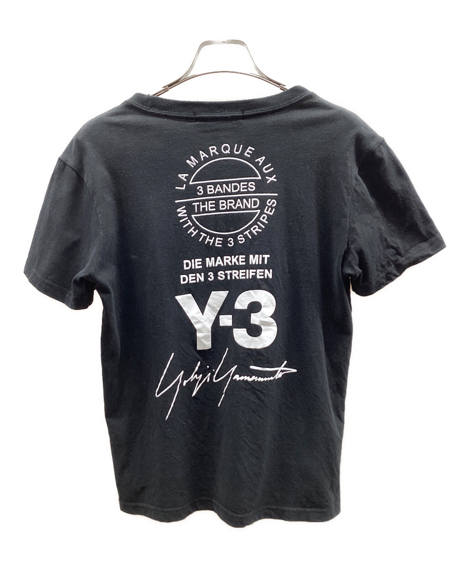 Y-3 ワイスリー Tシャツ・カットソー XS 黒 【古着】【中古】 中古・古着通販】Y-3 (ワイスリー) Tシャツ ブラック サイズ:XS