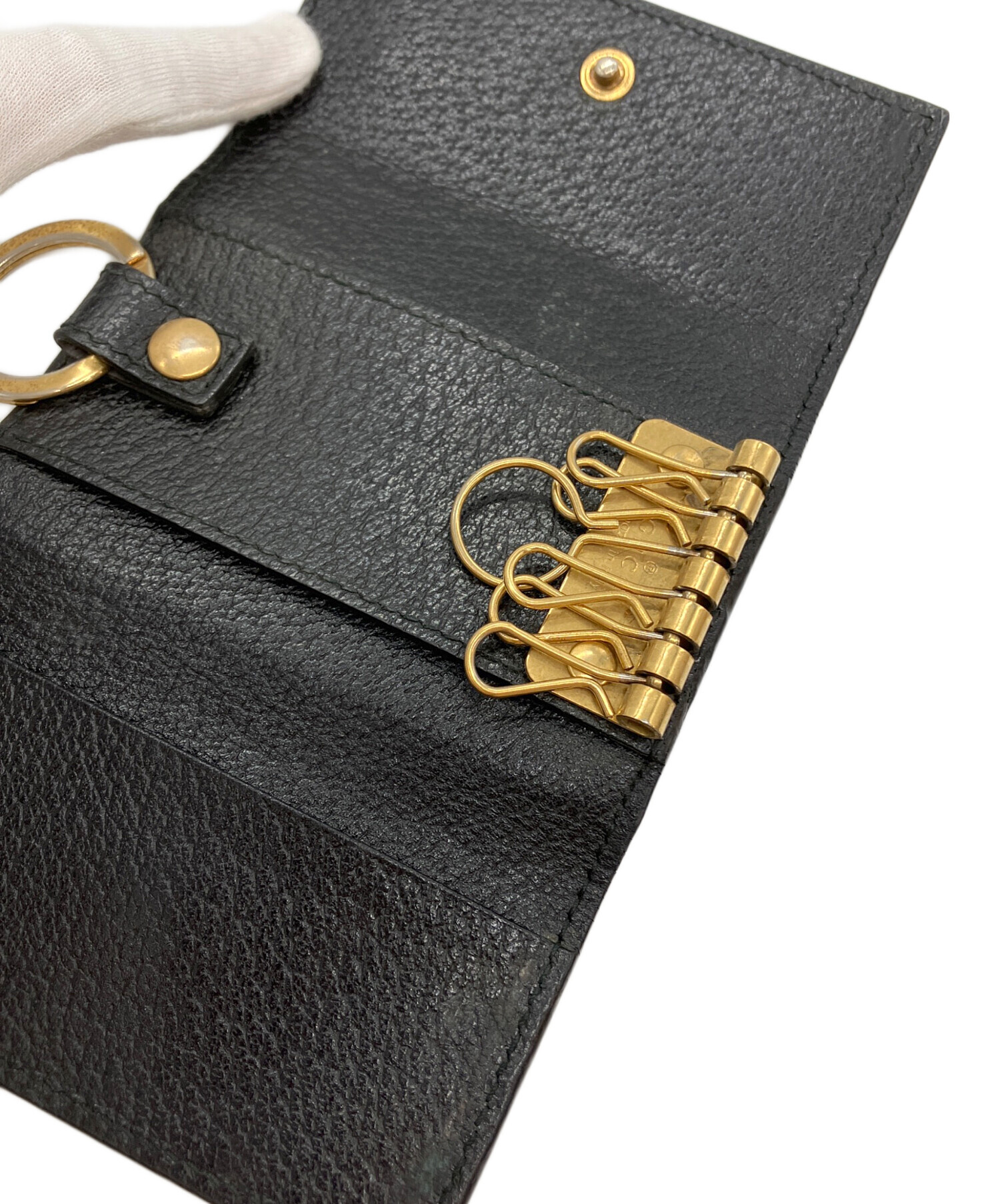 中古・古着通販】GUCCI (グッチ) グッチ GGマーモント 6連キーケース