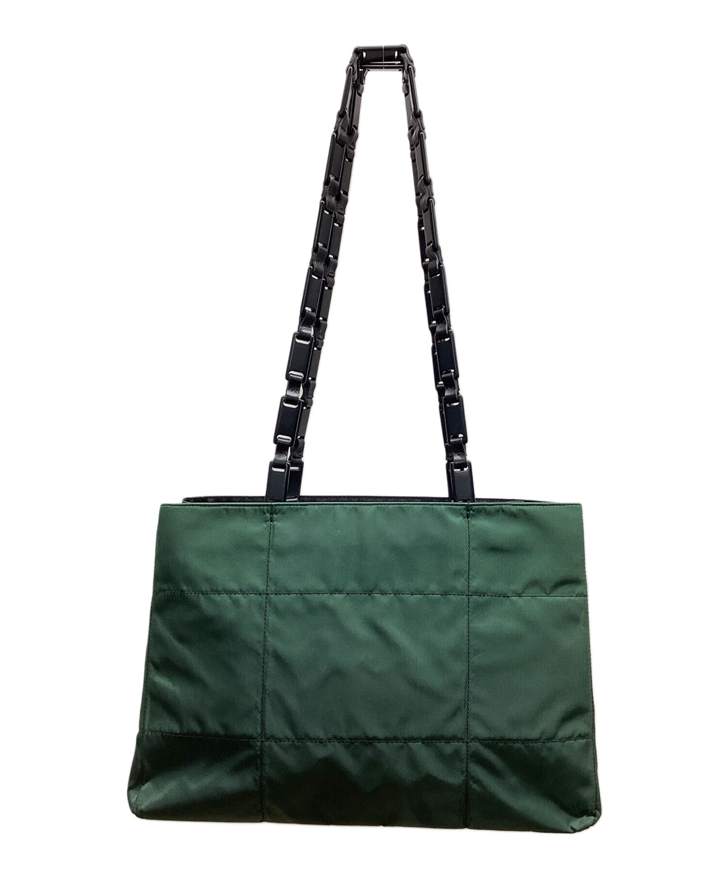 PRADA プラダ ショルダーバッグ  緑 【古着】【中古】【送料無料】 PRADA - PRADA プラダ ショルダーバッグ 緑 【古着】【中古】【送料