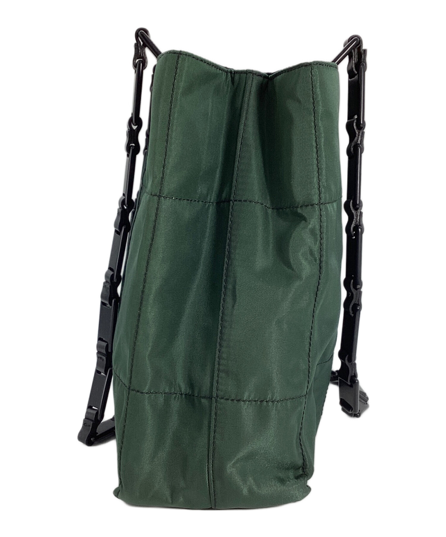 PRADA オリーブグリーン ショルダーバッグ 中古・古着通販】PRADA (プラダ) PRADA ショルダーバッグ グリーン