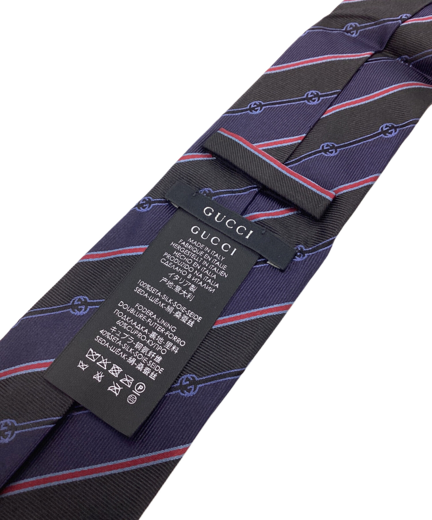 中古・古着通販】GUCCI (グッチ) レジメンタルストライプネクタイ