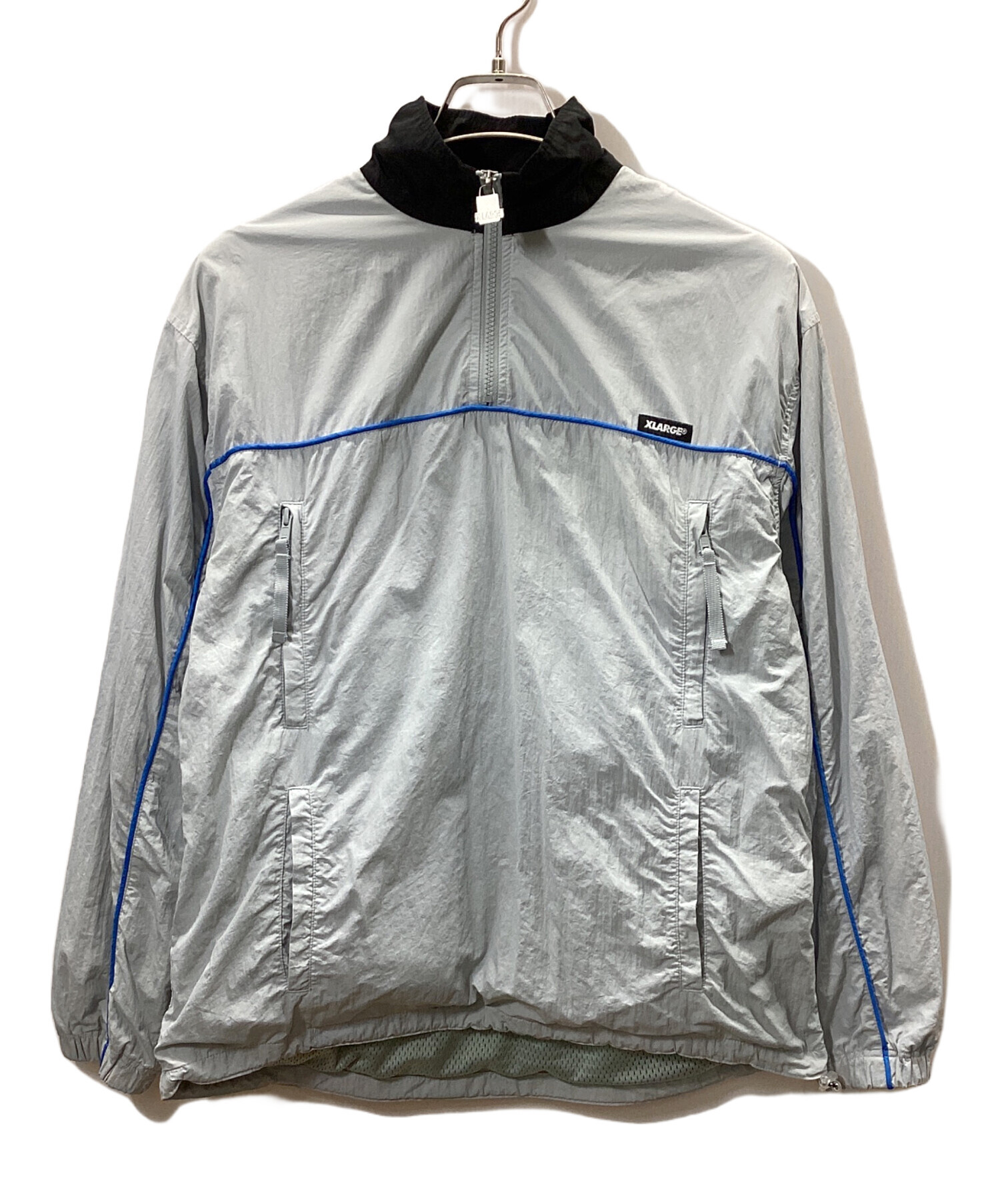 ふ*ん様 【送料込み】XLARGE グレー ナイロンジャケット Lサイズ 中古・古着通販】X-LARGE (エクストララージ) ナイロンジャケット