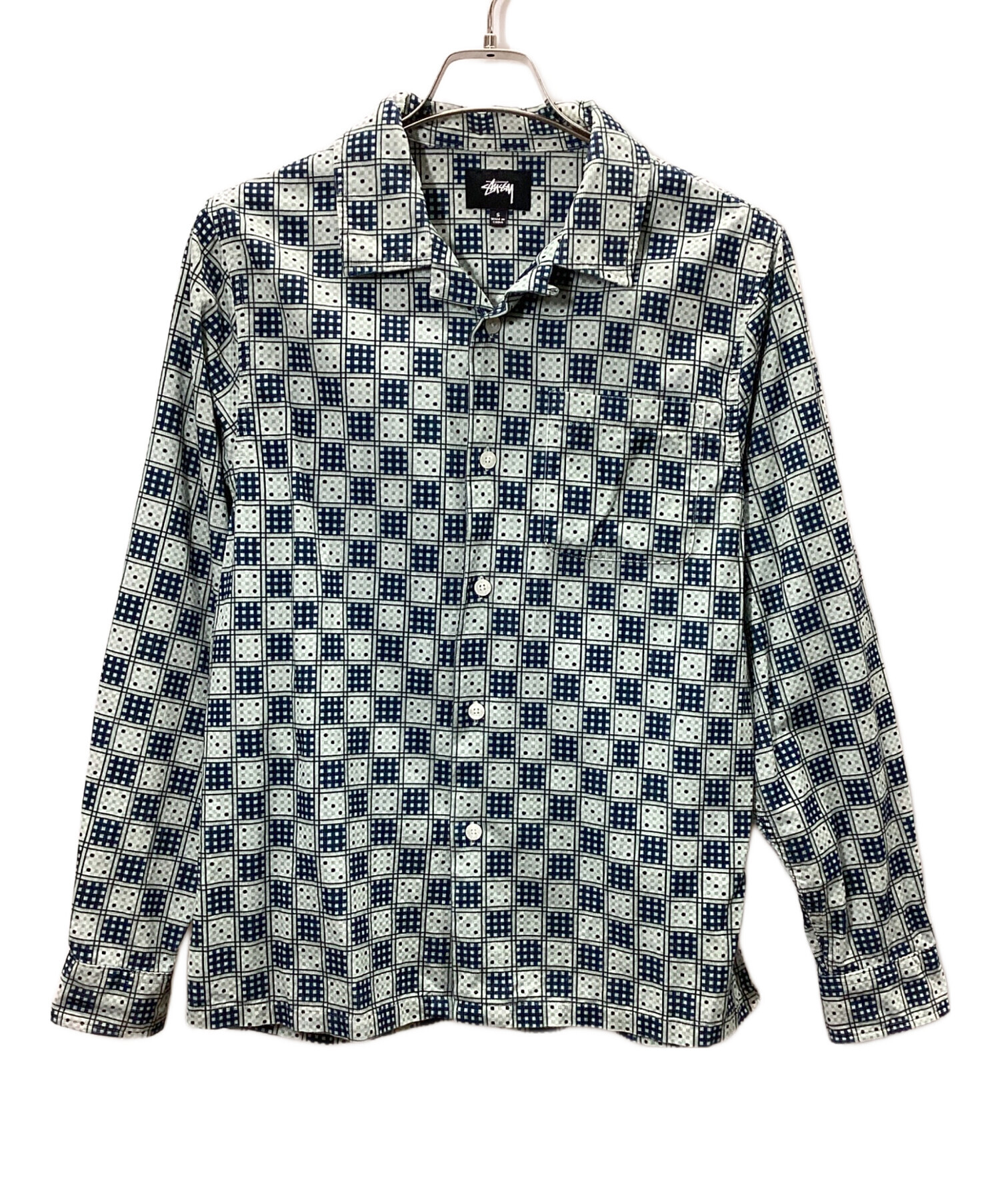 中古・古着通販】stussy (ステューシー) チェックシャツ グリーン 