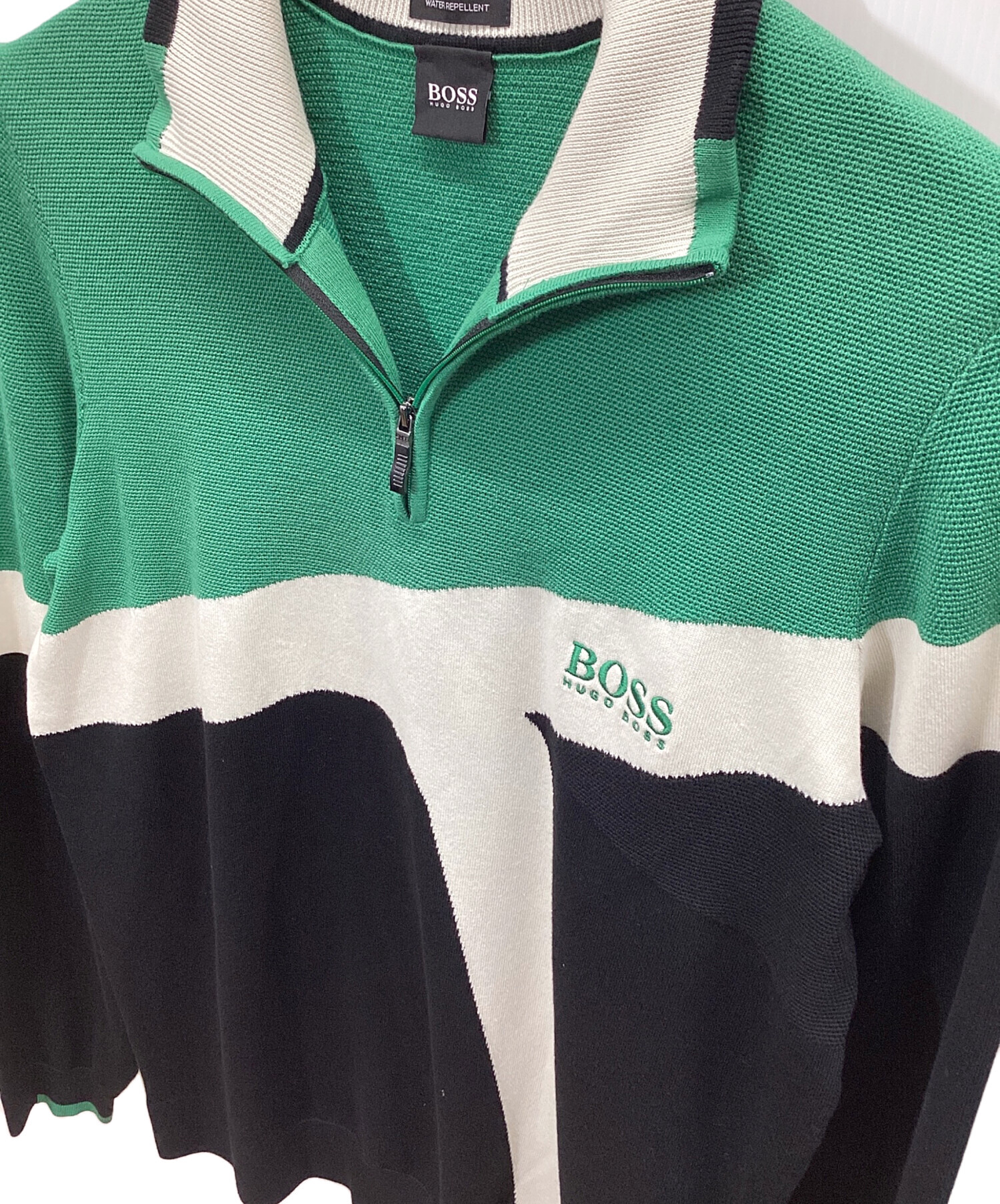 中古・古着通販】HUGO BOSS (ヒューゴ ボス) ロゴ＆カラーブロックロゴ