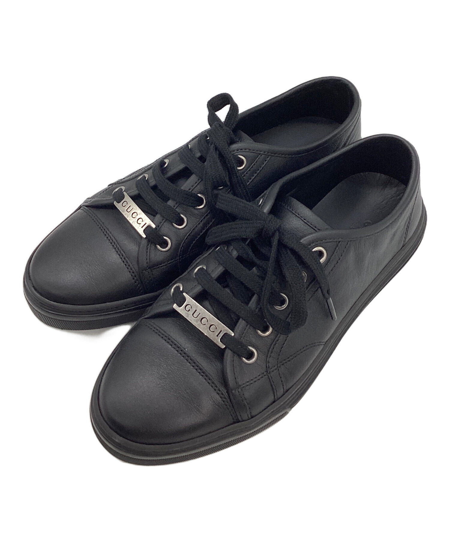 中古・古着通販】GUCCI (グッチ) スニーカー ブラック サイズ:36 1/2 