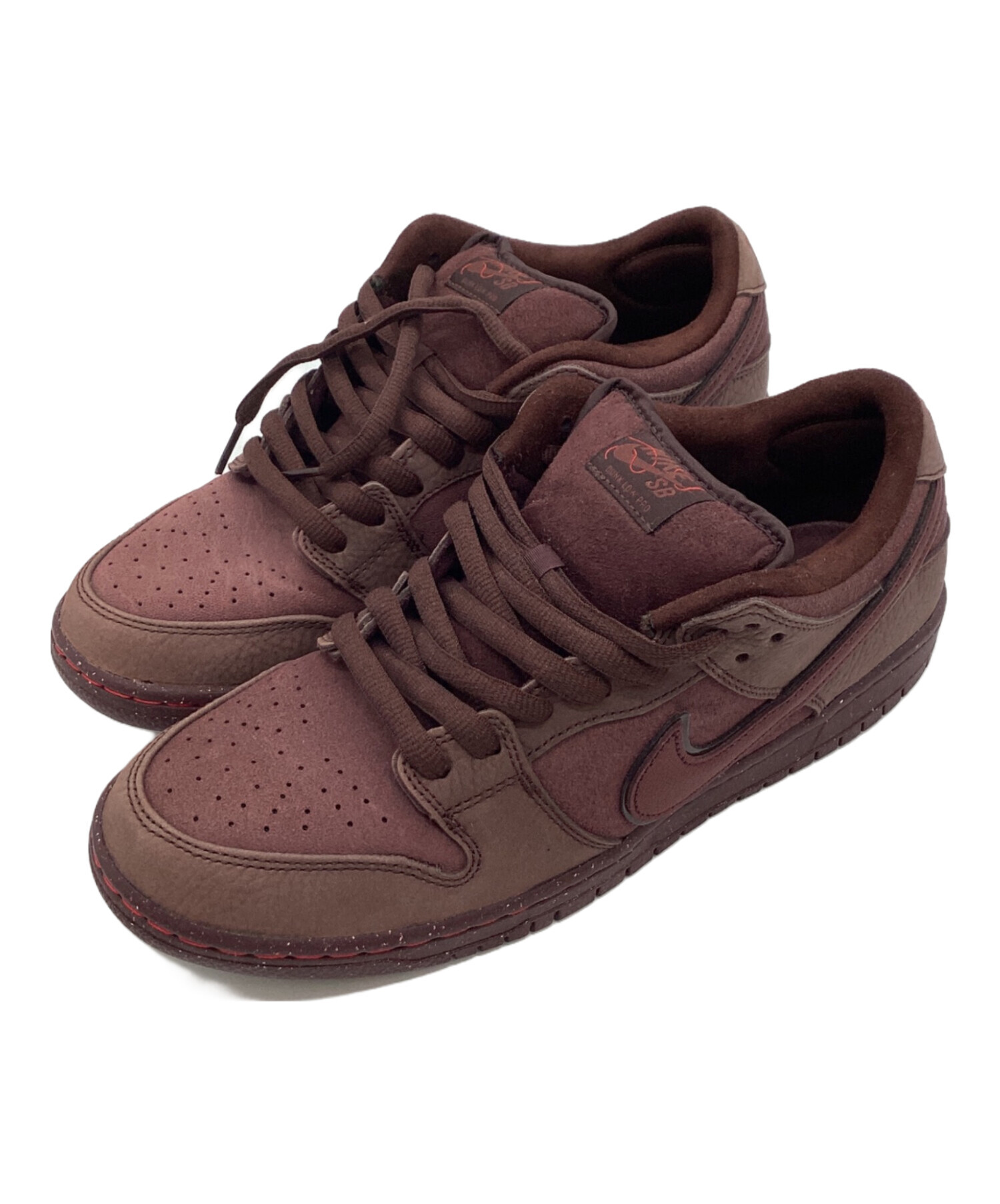 中古・古着通販】NIKE (ナイキ) ローカットスニーカー ブラウン サイズ 