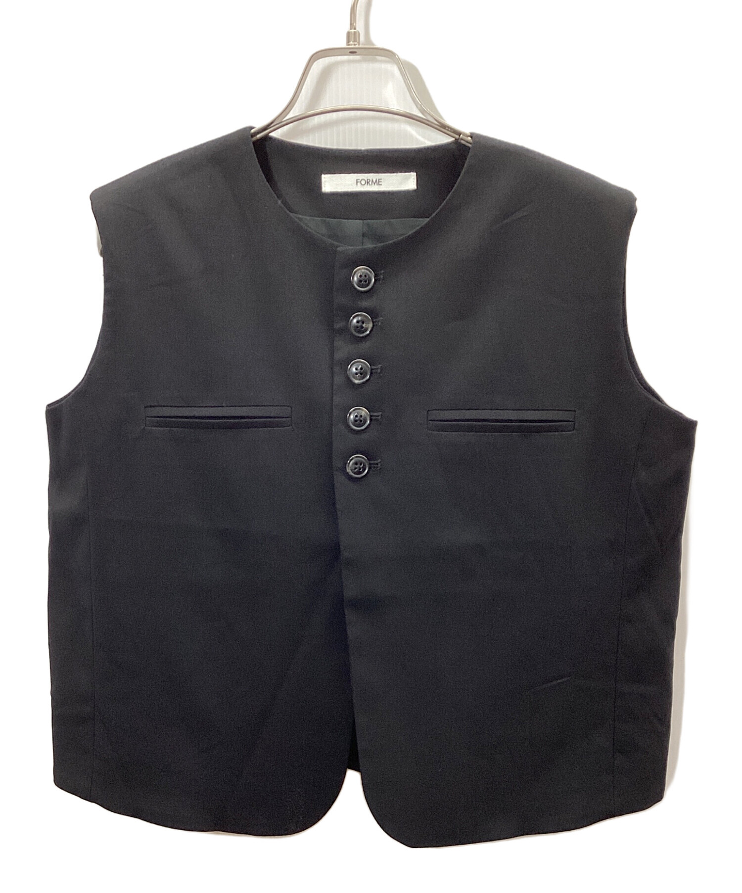 フロントボタンベスト　FORME 中古・古着通販】FORME (フォルメ) frontbutonvest(フロントボタン